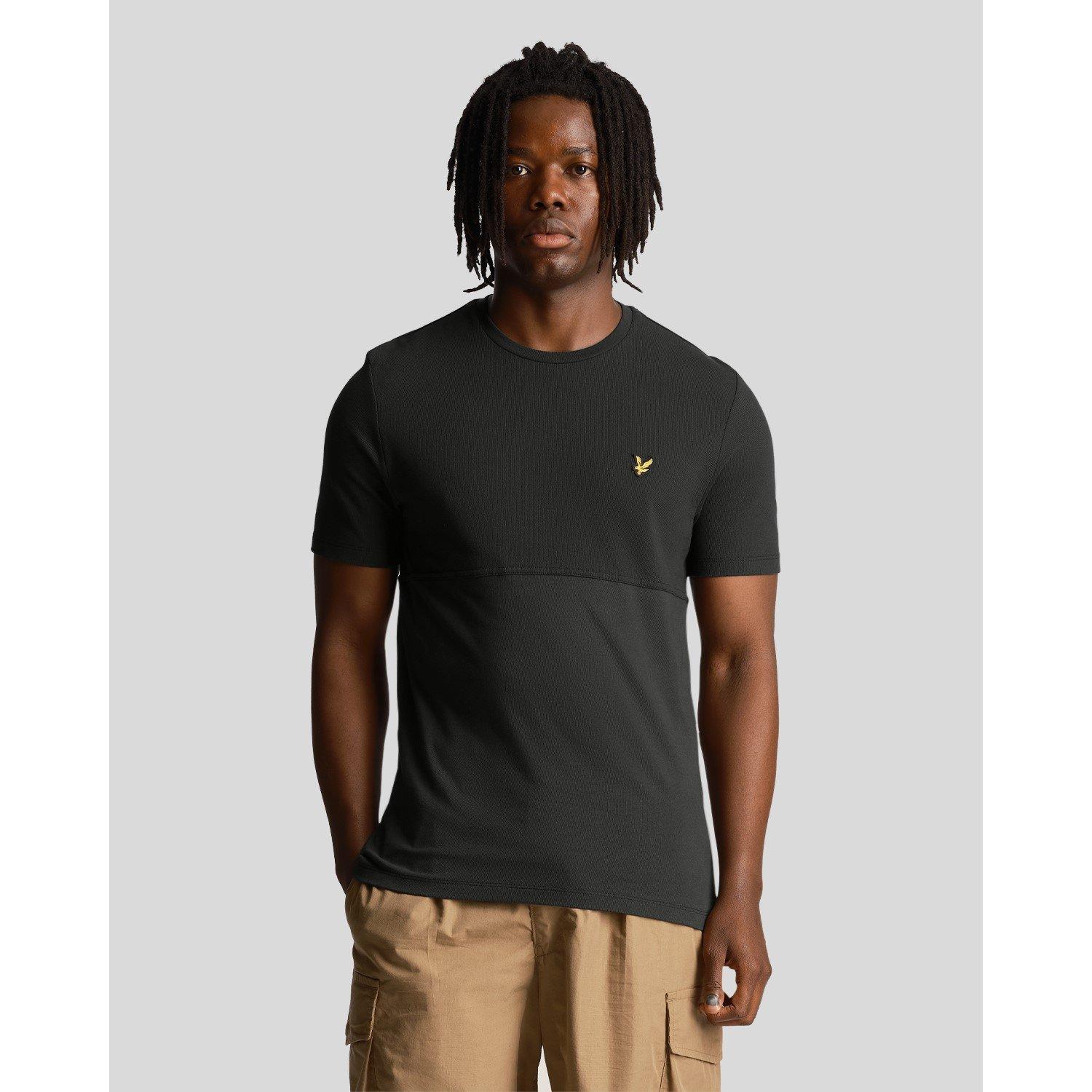 Black Ice - Lyle and Scott - Men's Textured Regular Fit T-Shirt - 5