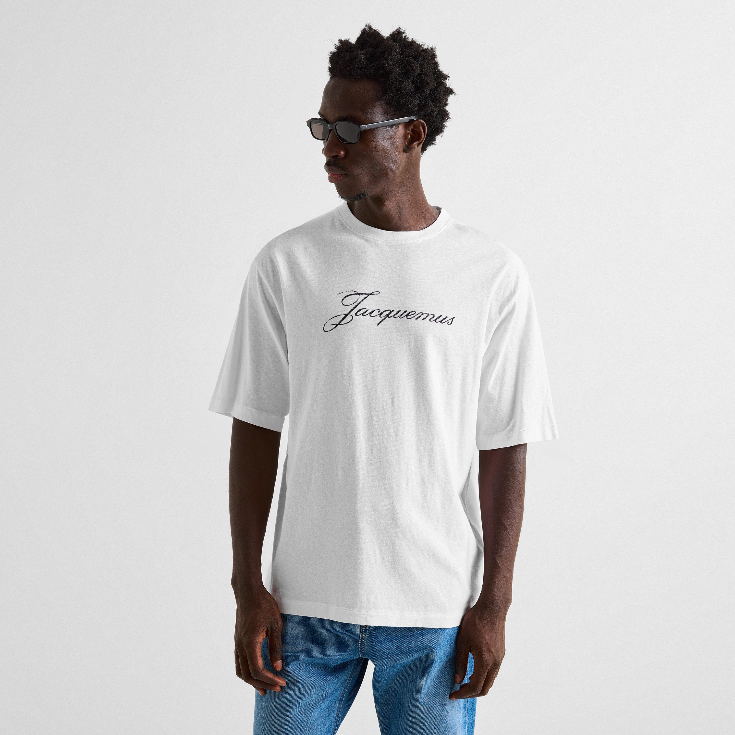 White - Jacquemus - Jacq Script Tee Sn64 - 3