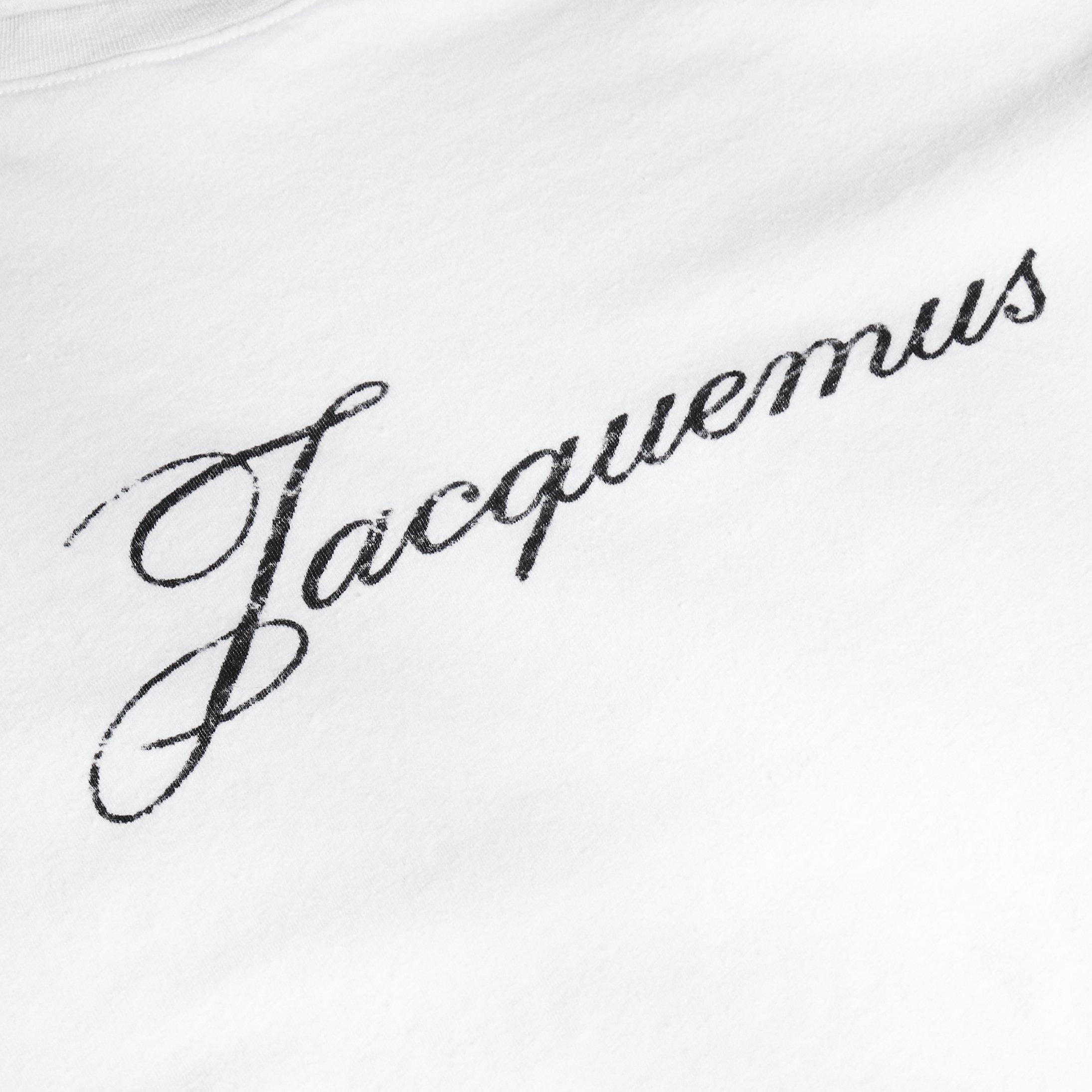 White - Jacquemus - Jacq Script Tee Sn64 - 5