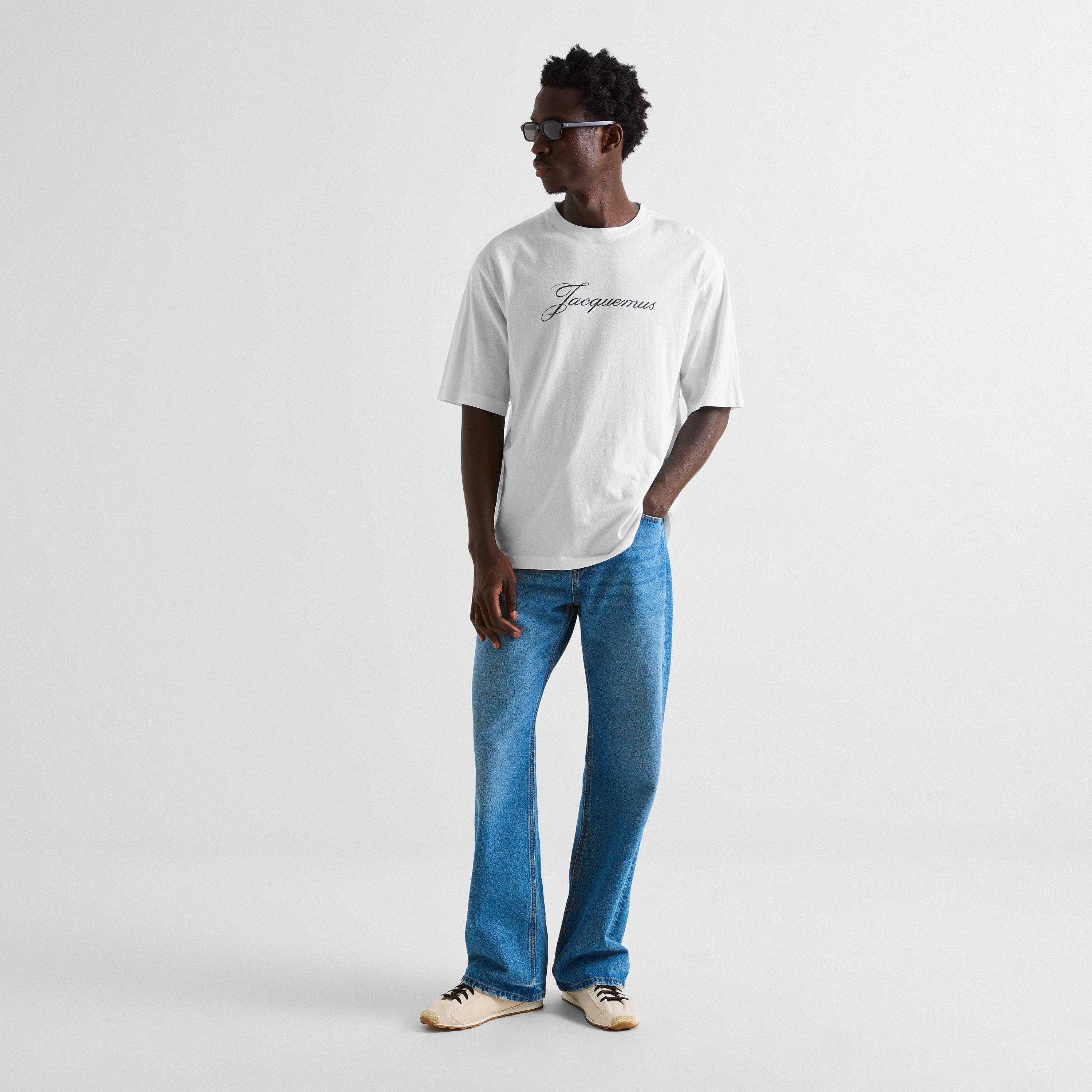 White - Jacquemus - Jacq Script Tee Sn64 - 6