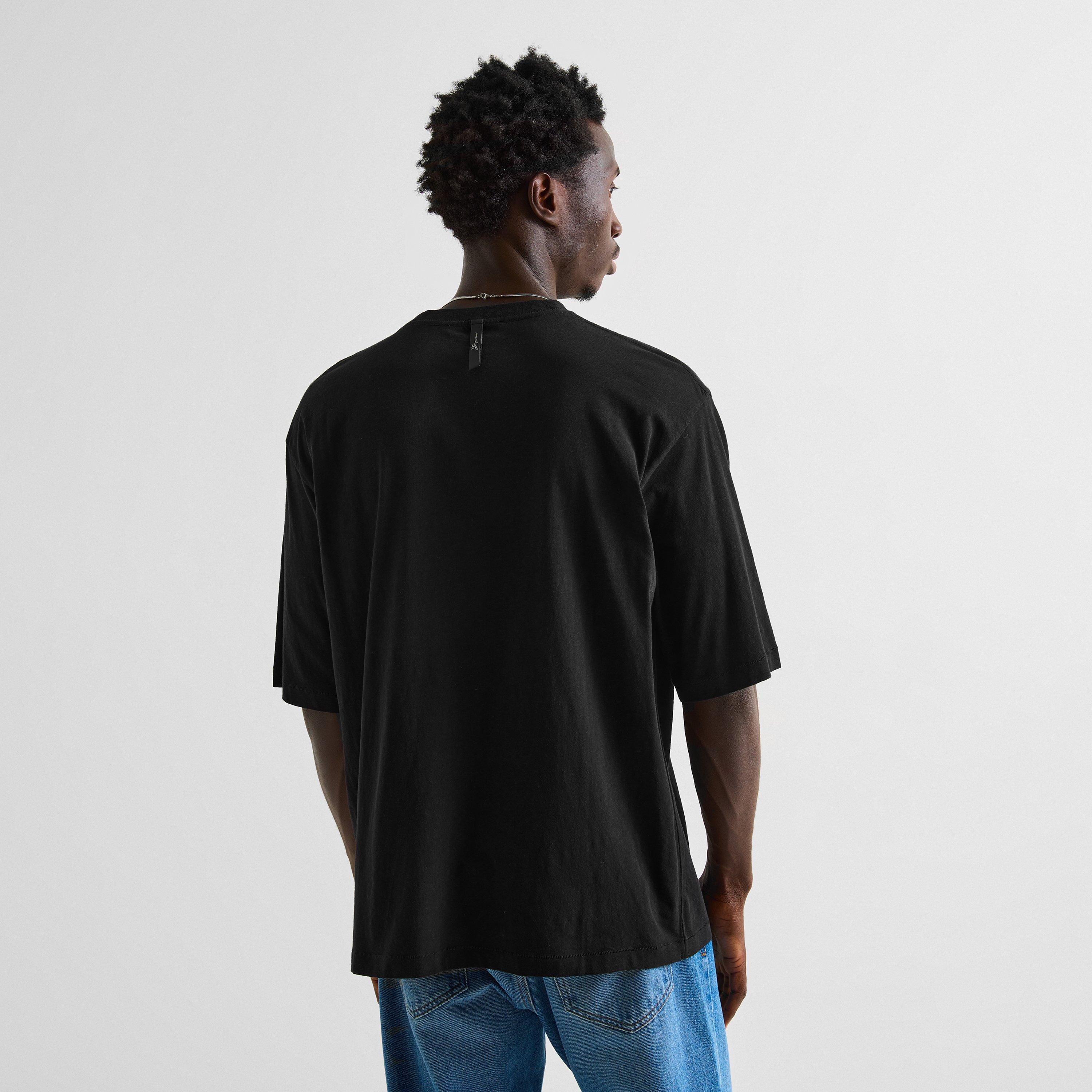 Black - Jacquemus - Men's Script Cotton T-Shirt - 4