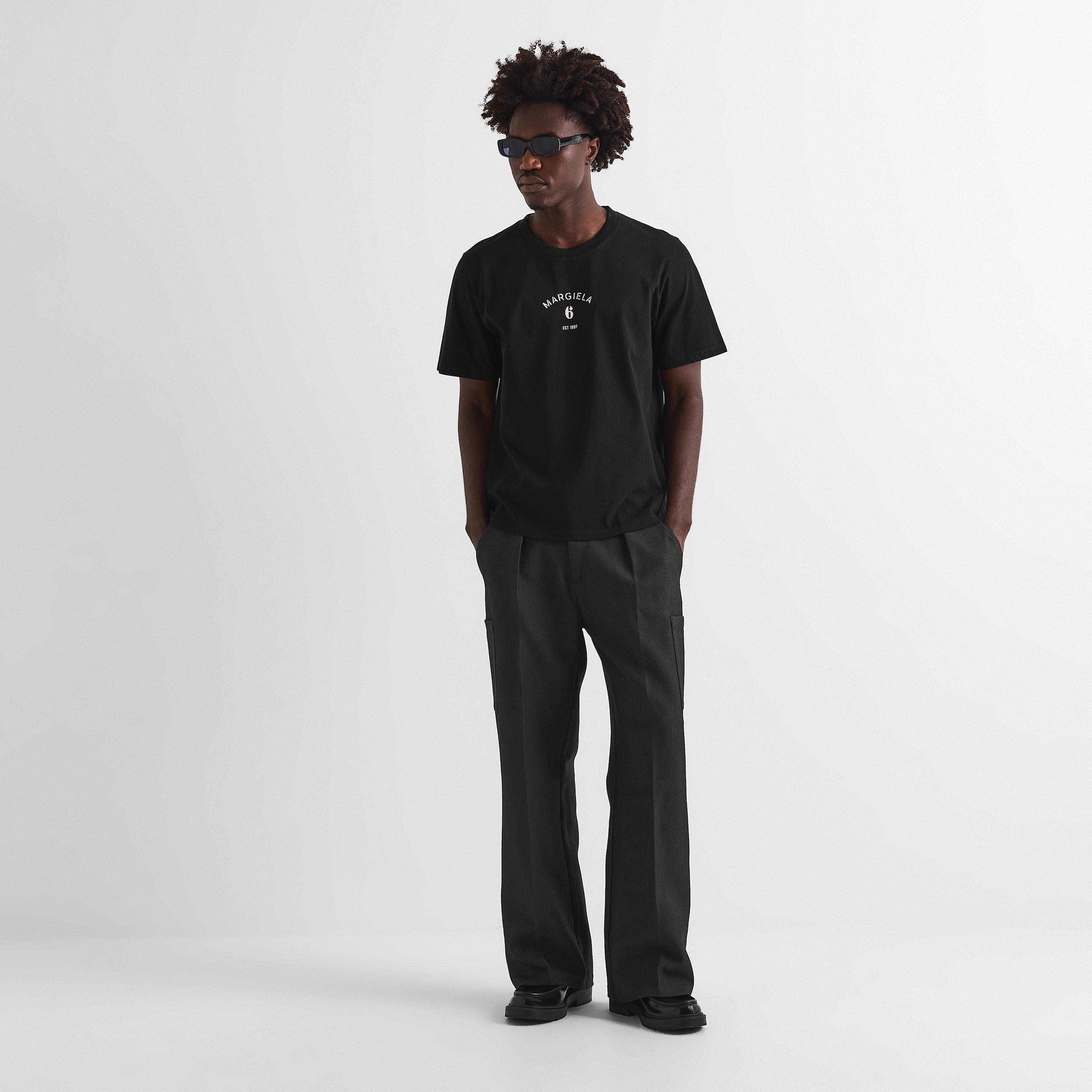 Black - MM6 Maison Margiela - Men's 6 T-Shirt - 6