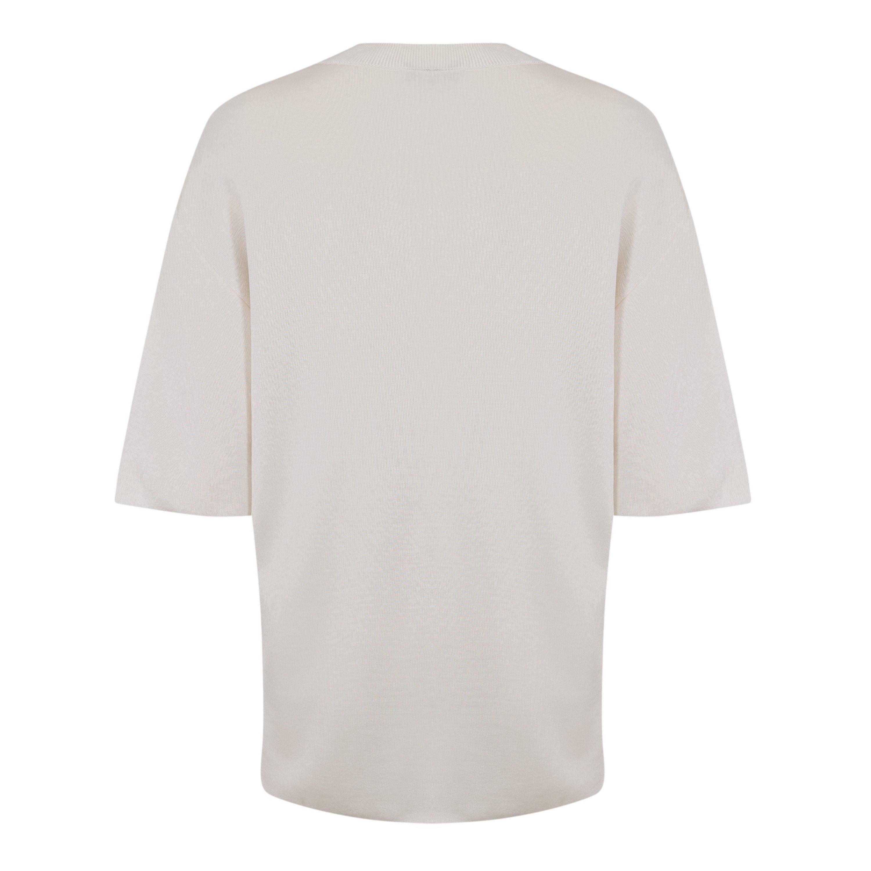 White Cream - Ami Paris - Men's V Neck Short Sleeve T-Shirt - 2