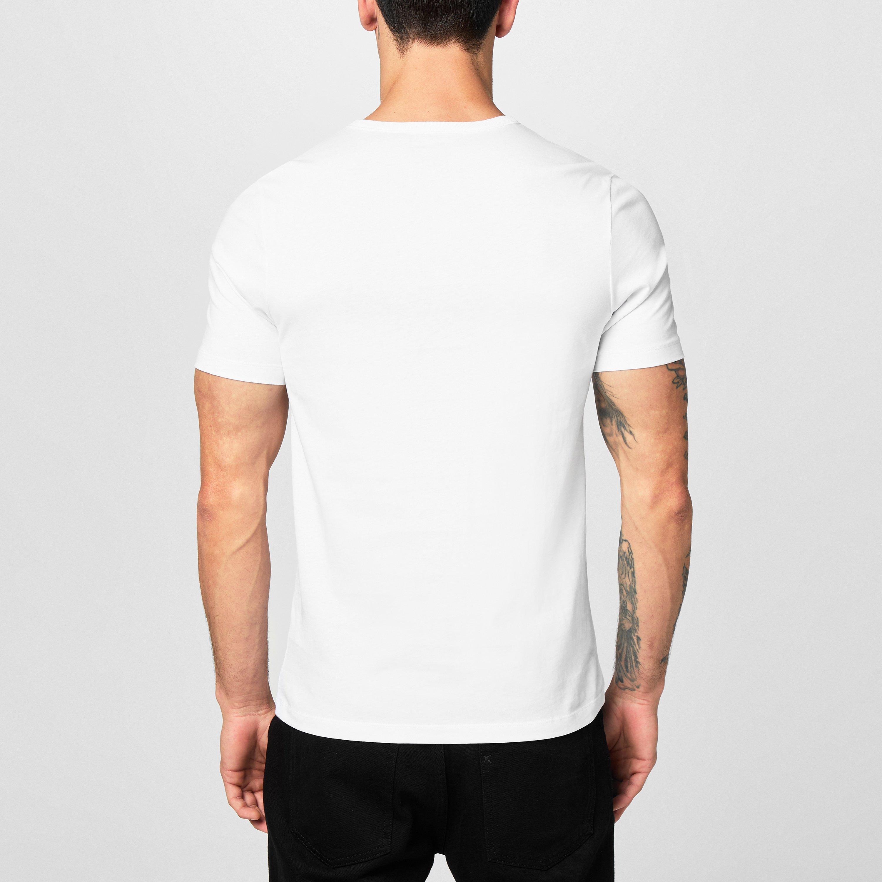 Wht/Blk/Gry 999 - Boss - Men's RegCrew Premium Cotton T-Shirt - 5