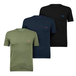 Boss Mens Regular Fit Crew-neck T-Shirt 3-Pack