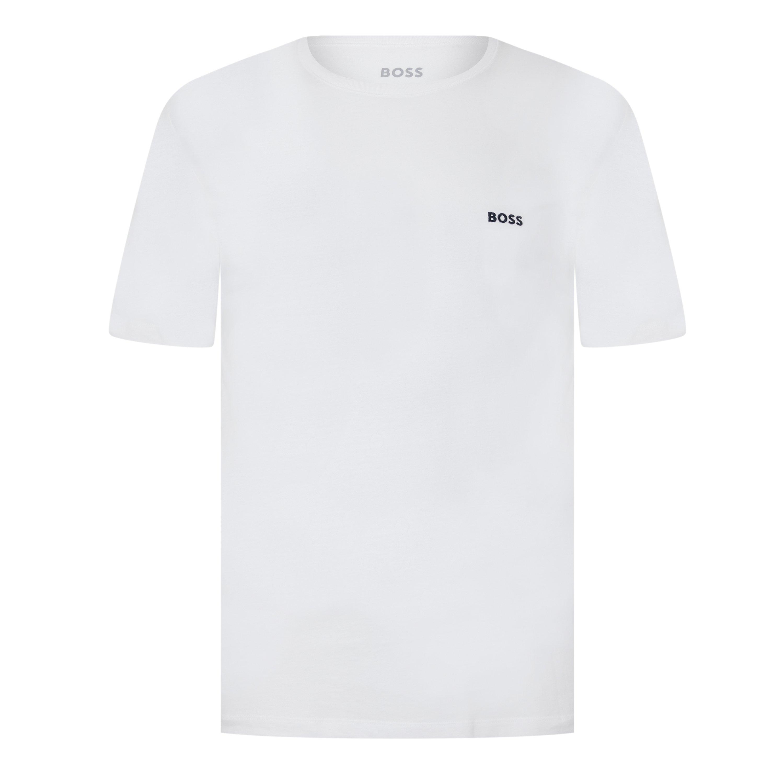 Blk/Wht/Nvy984 - Boss - Mens BOSS Bodywear 3 Pack Premium Cotton T-Shirts - Crew Neck - 2