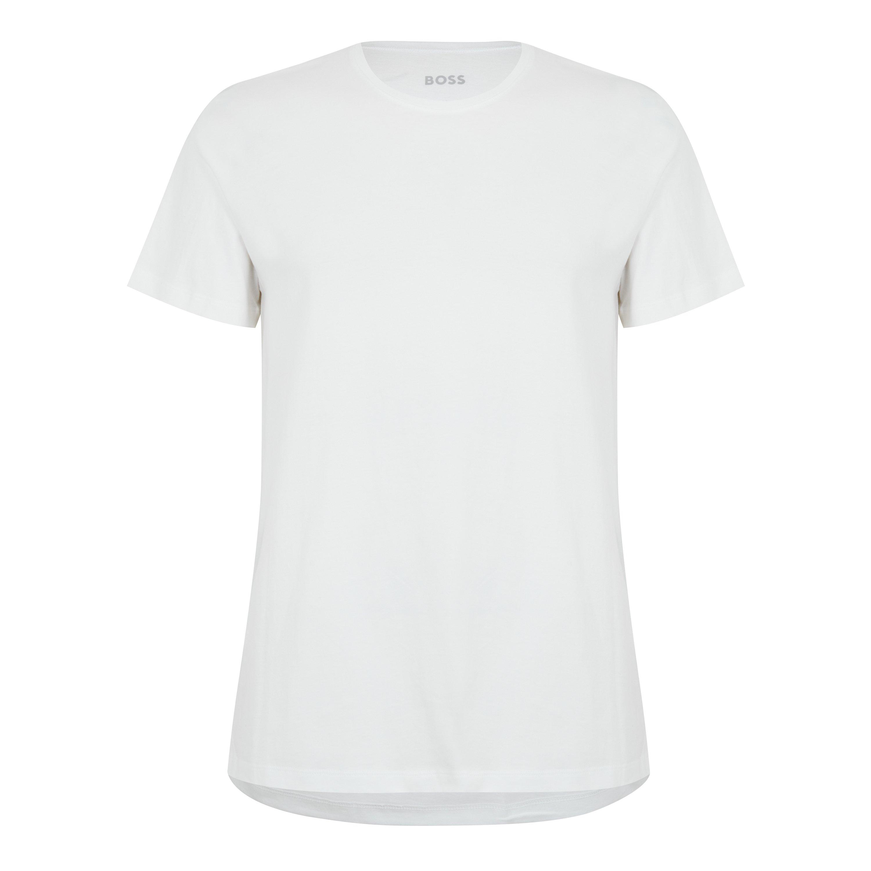Boss Men's Bodywear 2 Pack Crew Neck T-Shirts With Logo Detail - Comfort - White 100 - XL