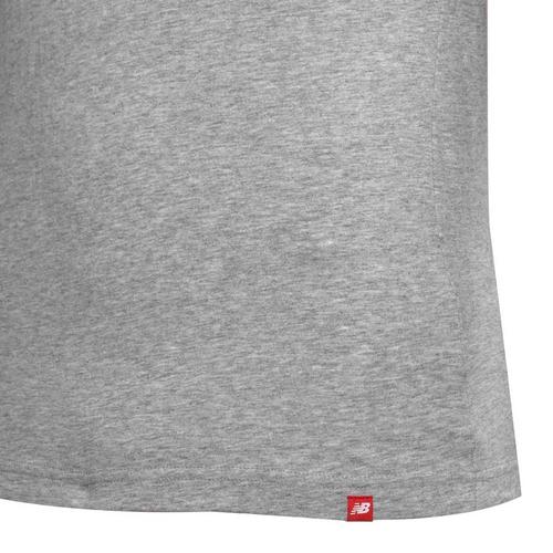 Athletic Grey - New Balance - Essentials Stacked Logo Mens T Shirt - 3