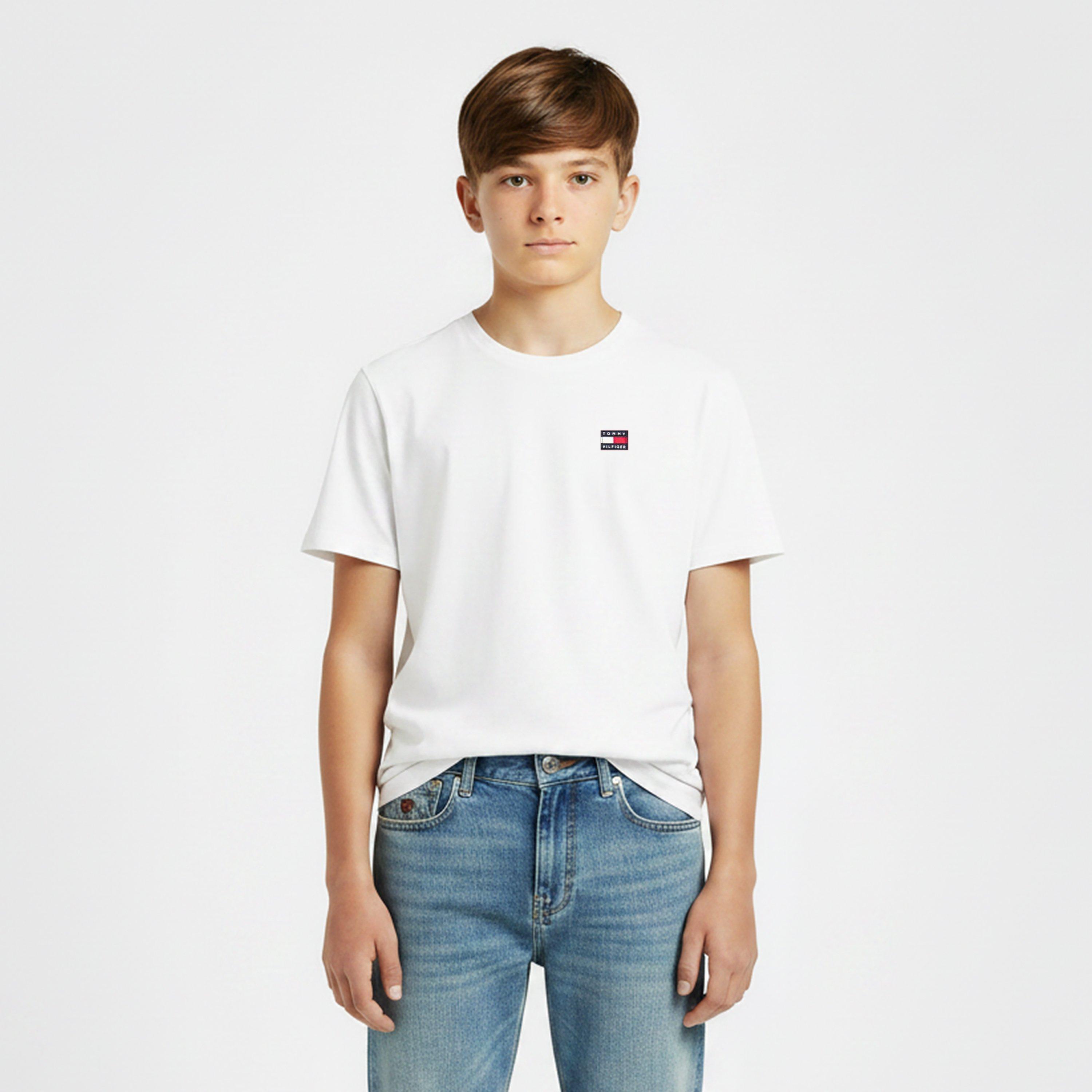 White - Tommy Hilfiger - Kids' Heritage Flag T-Shirt - 3