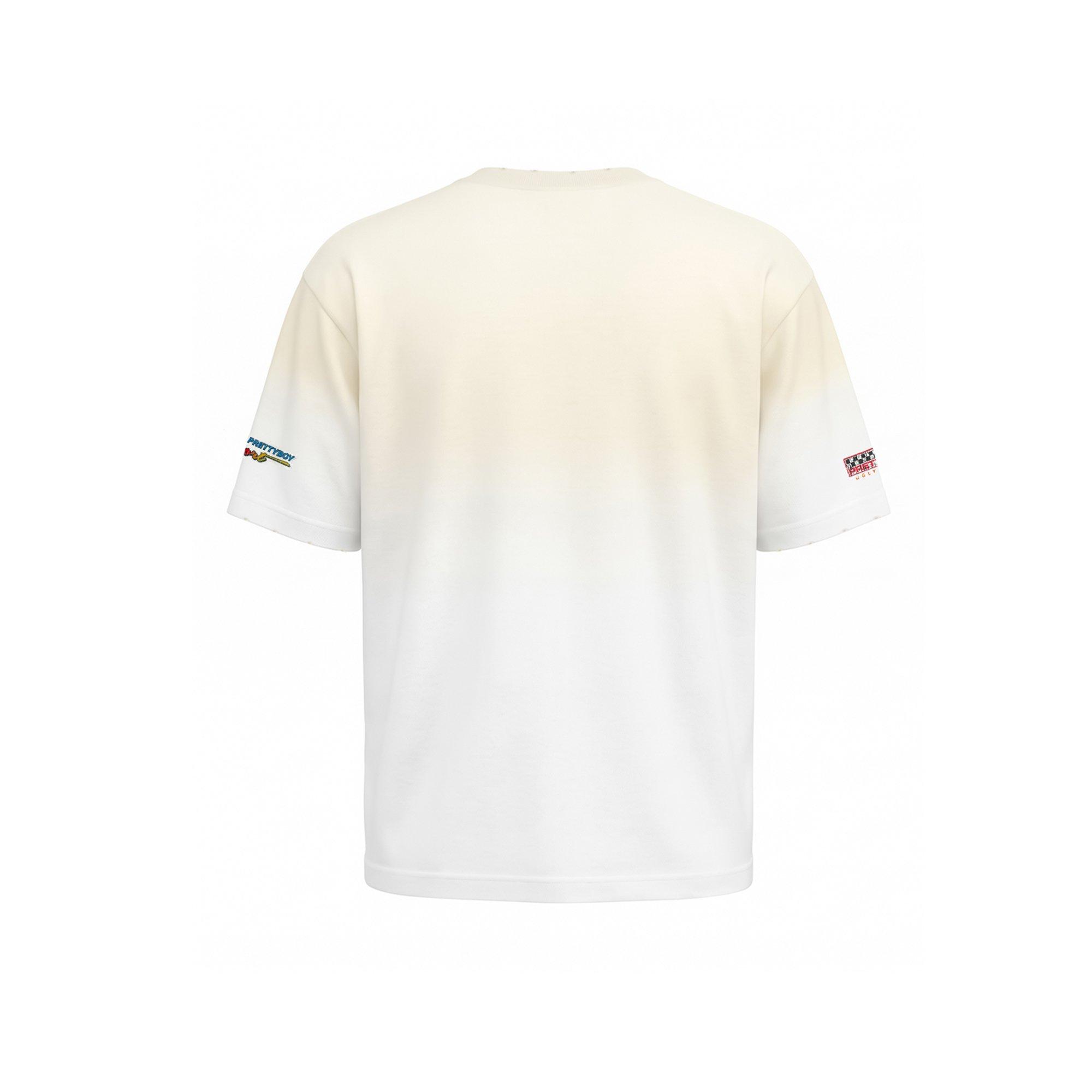 Wash White - Pretty Boy Ugly World - PBUW Motor Wash Short Sleeve T-shirt Mens - 3