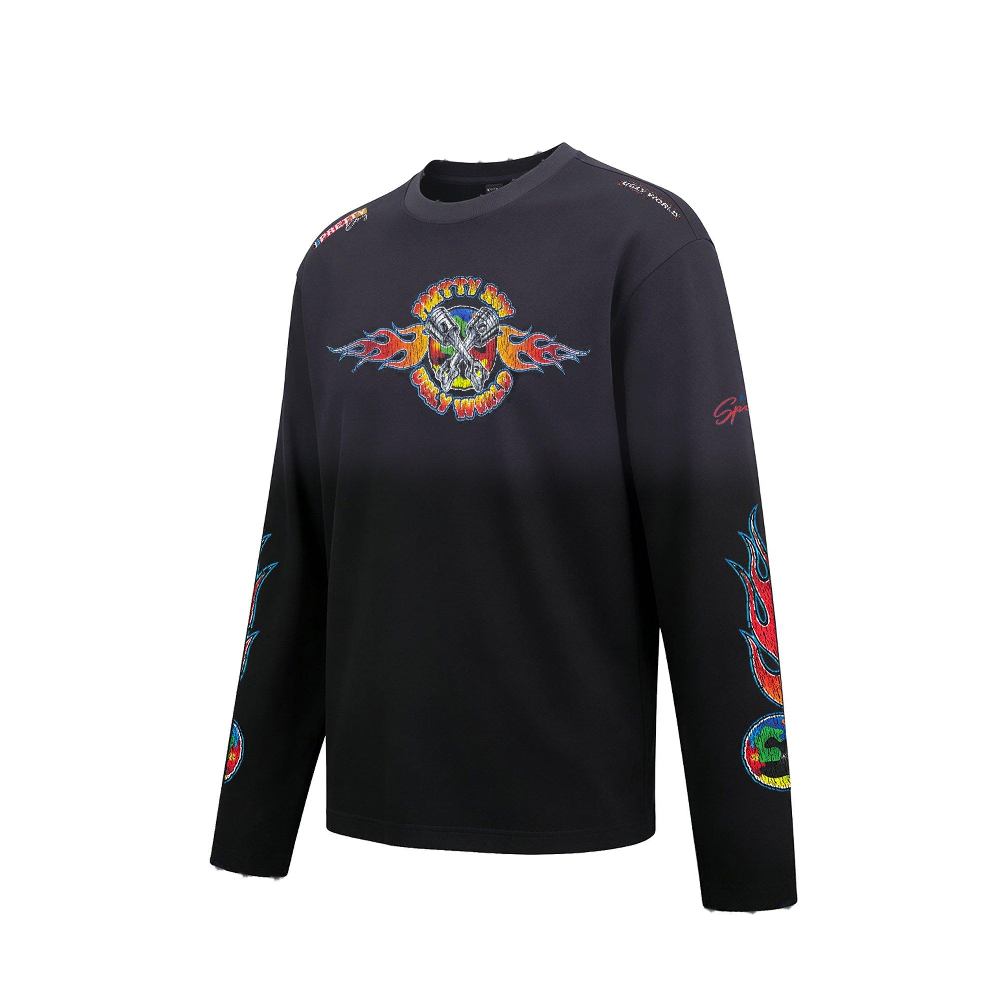 Wash Black - Pretty Boy Ugly World - PBUW Motor Wash Long Sleeve T-shirt Mens - 2