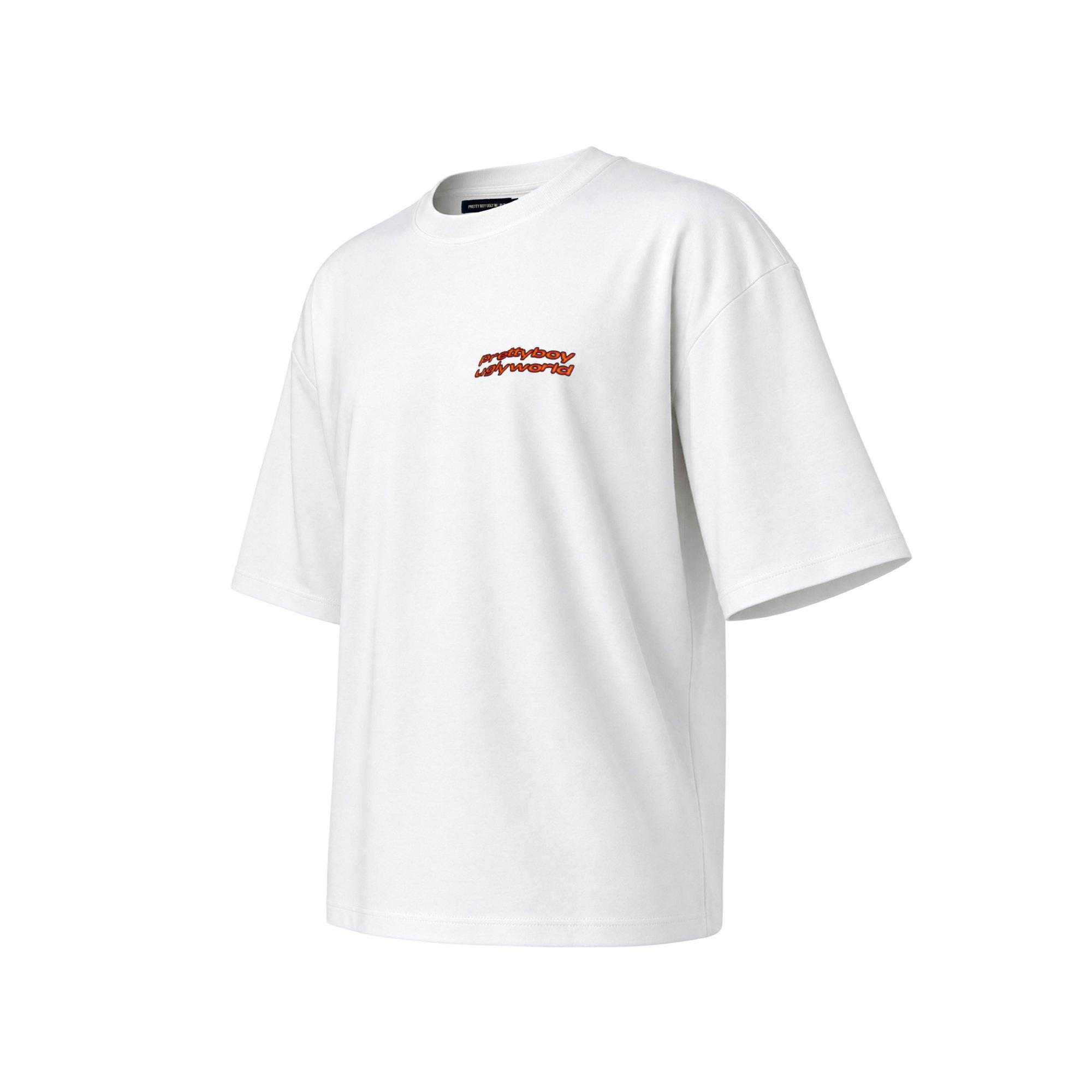 White - Pretty Boy Ugly World - PBUW Bitcoin T-SHIRT Mens - 3