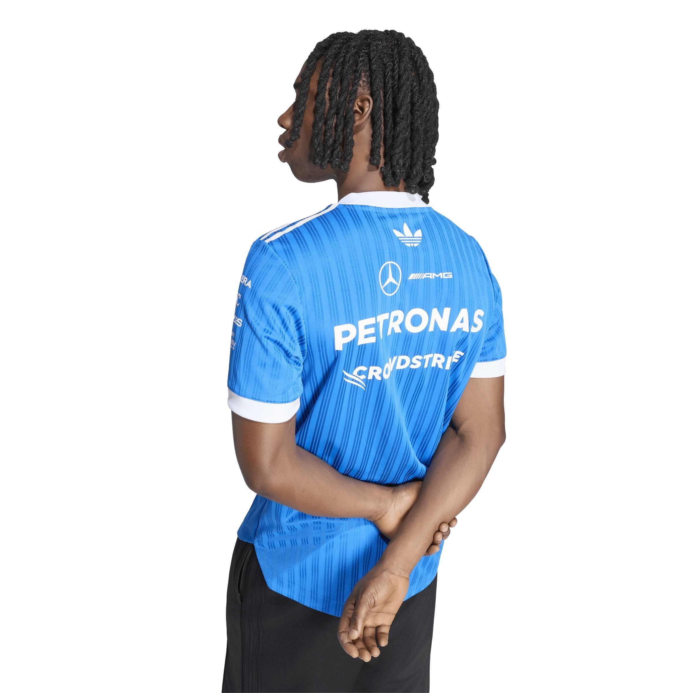 Blue//White - adidas Originals - x Mercedes AMG Petronas Formula 1 Team Blue Wonder Driver Jersey - 5