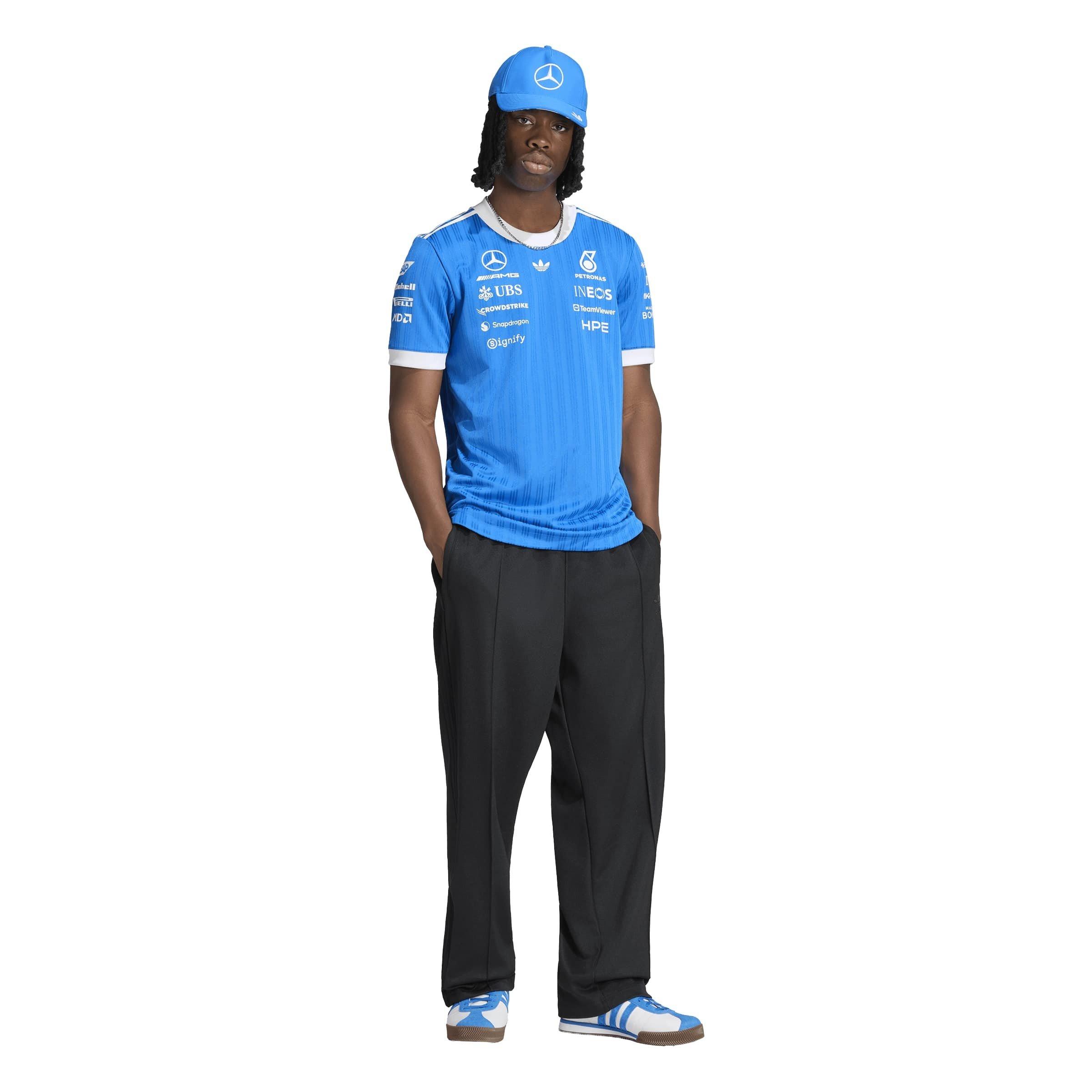 Blue//White - adidas Originals - x Mercedes AMG Petronas Formula 1 Team Blue Wonder Driver Jersey - 6