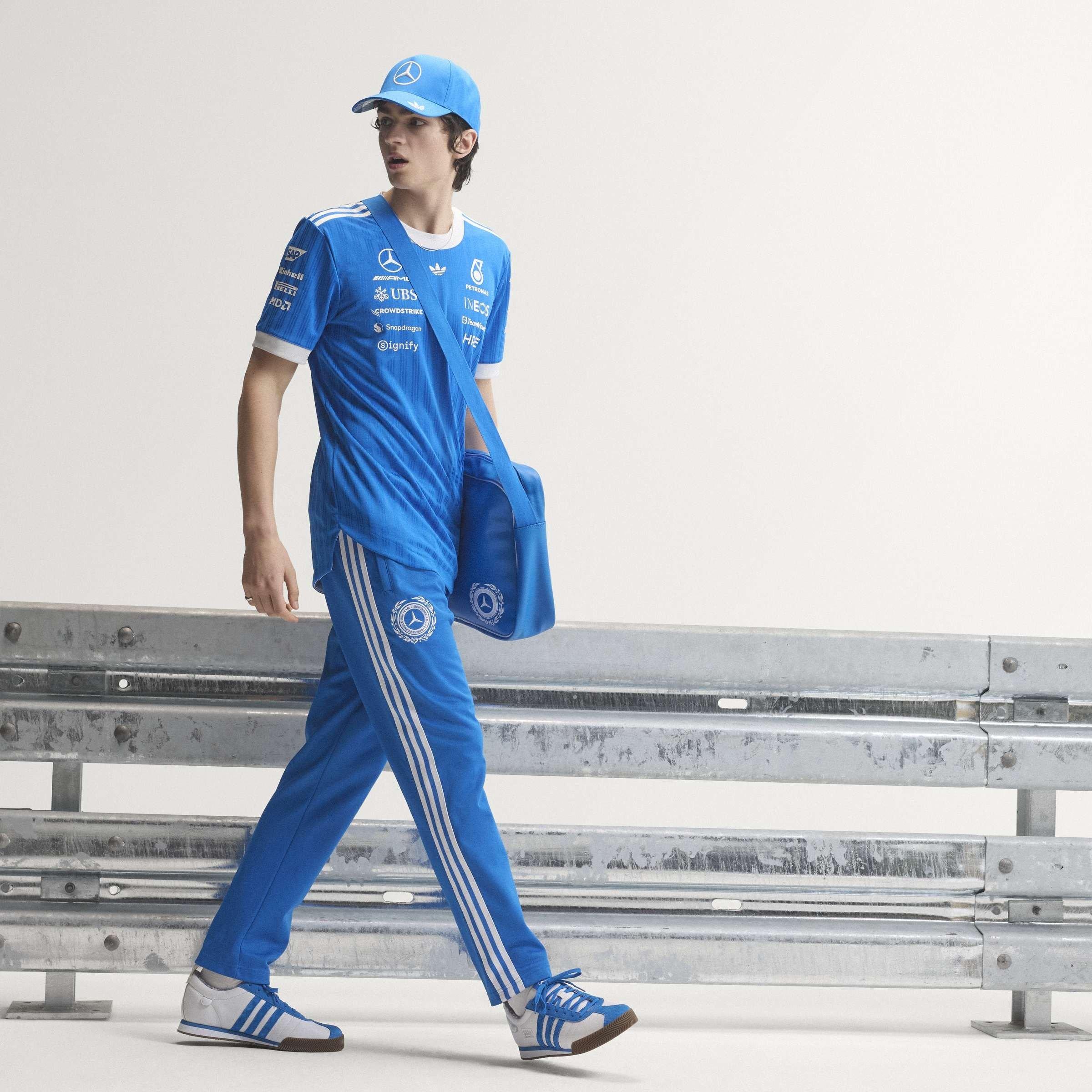 Blue//White - adidas Originals - x Mercedes AMG Petronas Formula 1 Team Blue Wonder Driver Jersey - 7