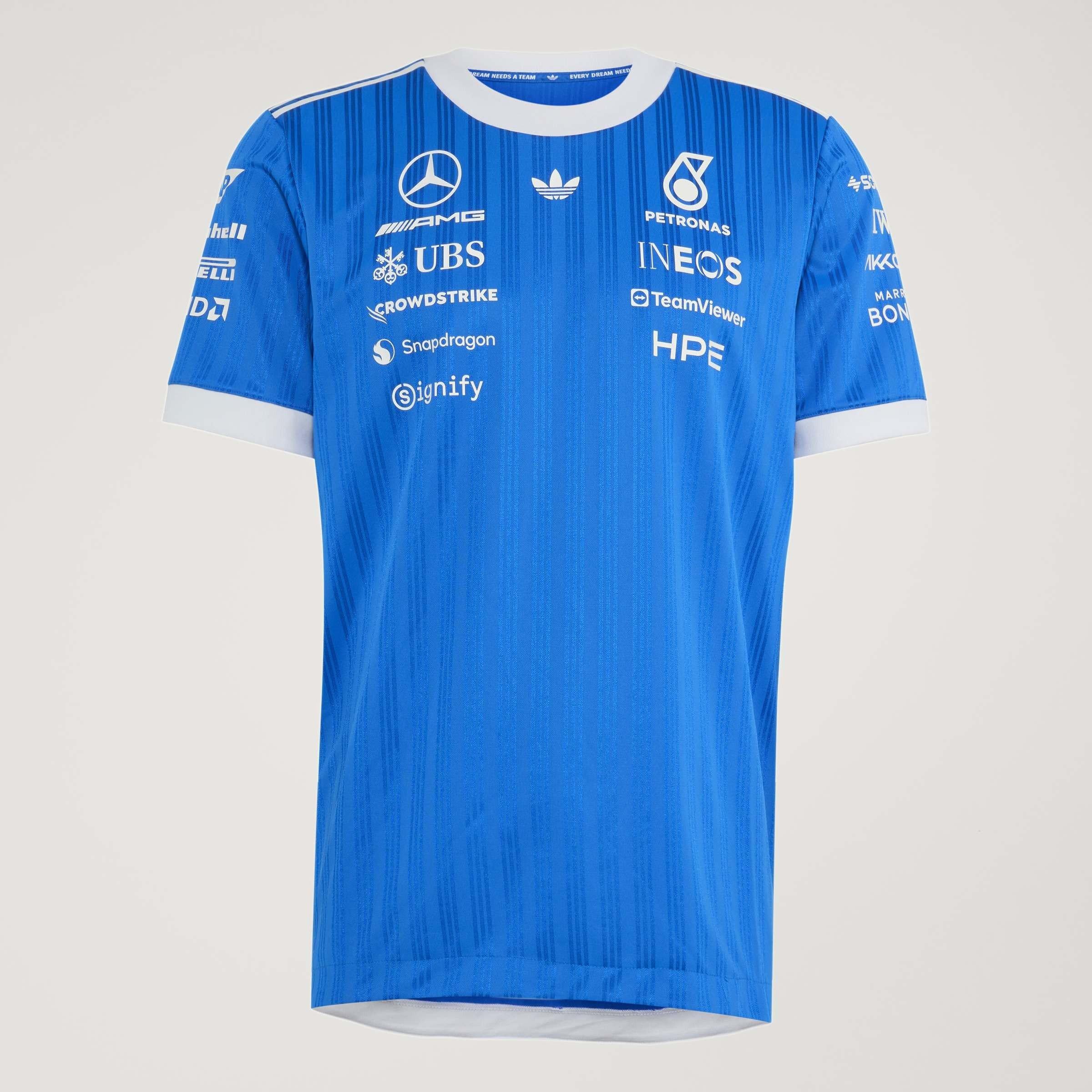 Blue//White - adidas Originals - x Mercedes AMG Petronas Formula 1 Team Blue Wonder Driver Jersey - 10