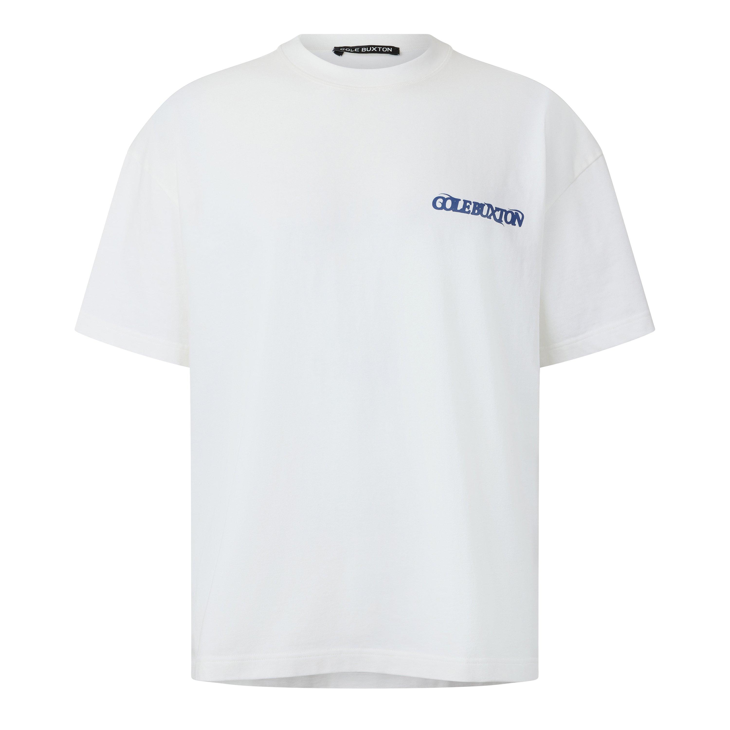 Vintage White - Cole Buxton - Men's Baleric Tee Oversized T-Shirt - 1