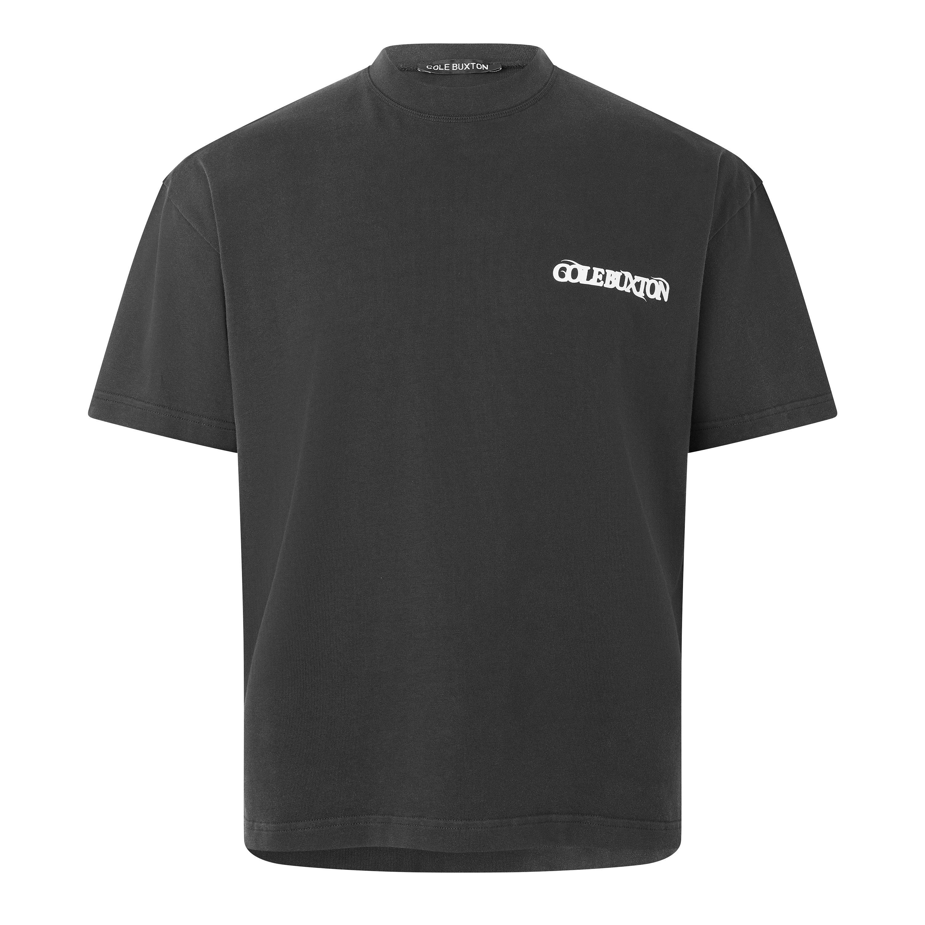Vintage Black - Cole Buxton - Men's Baleric Tee Oversized T-Shirt - 1