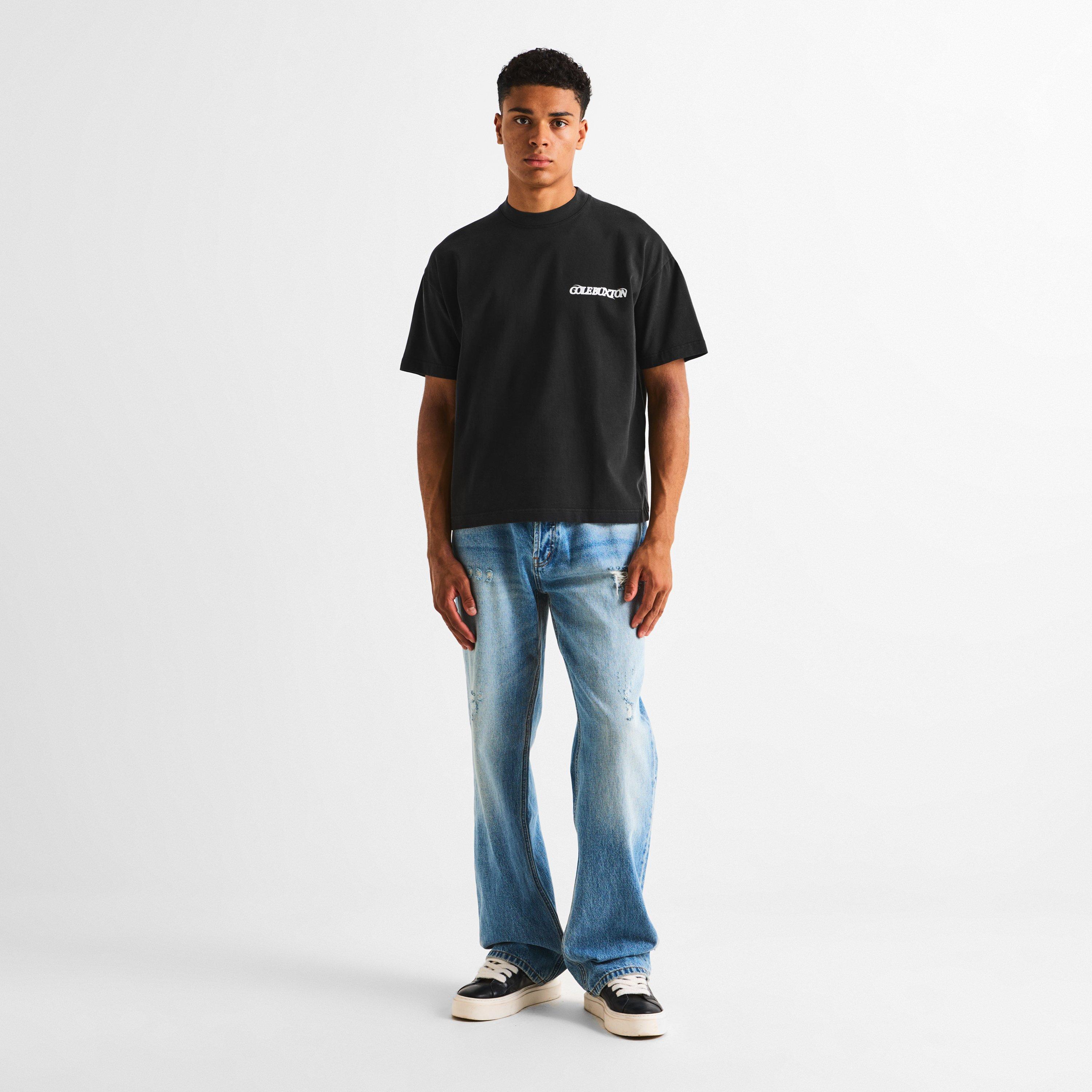 Vintage Black - Cole Buxton - Men's Baleric Tee Oversized T-Shirt - 6