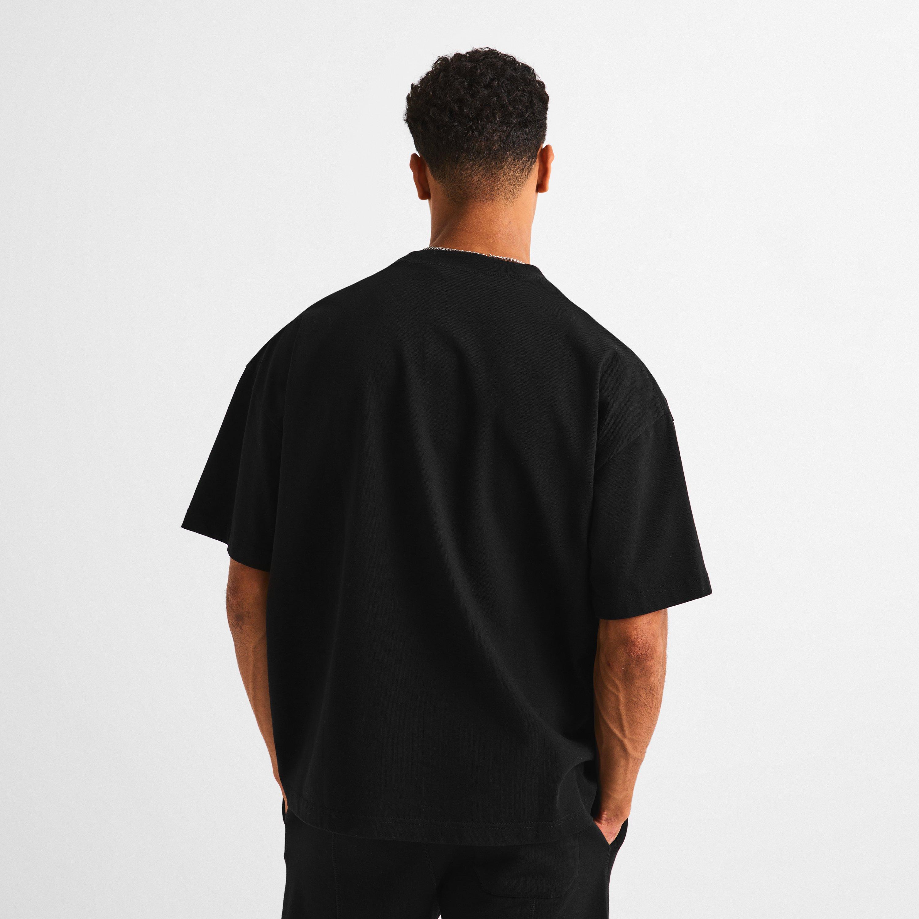 Black/Pink - Cole Buxton - Men's Bull Dog Tee Oversized T-Shirt - 4