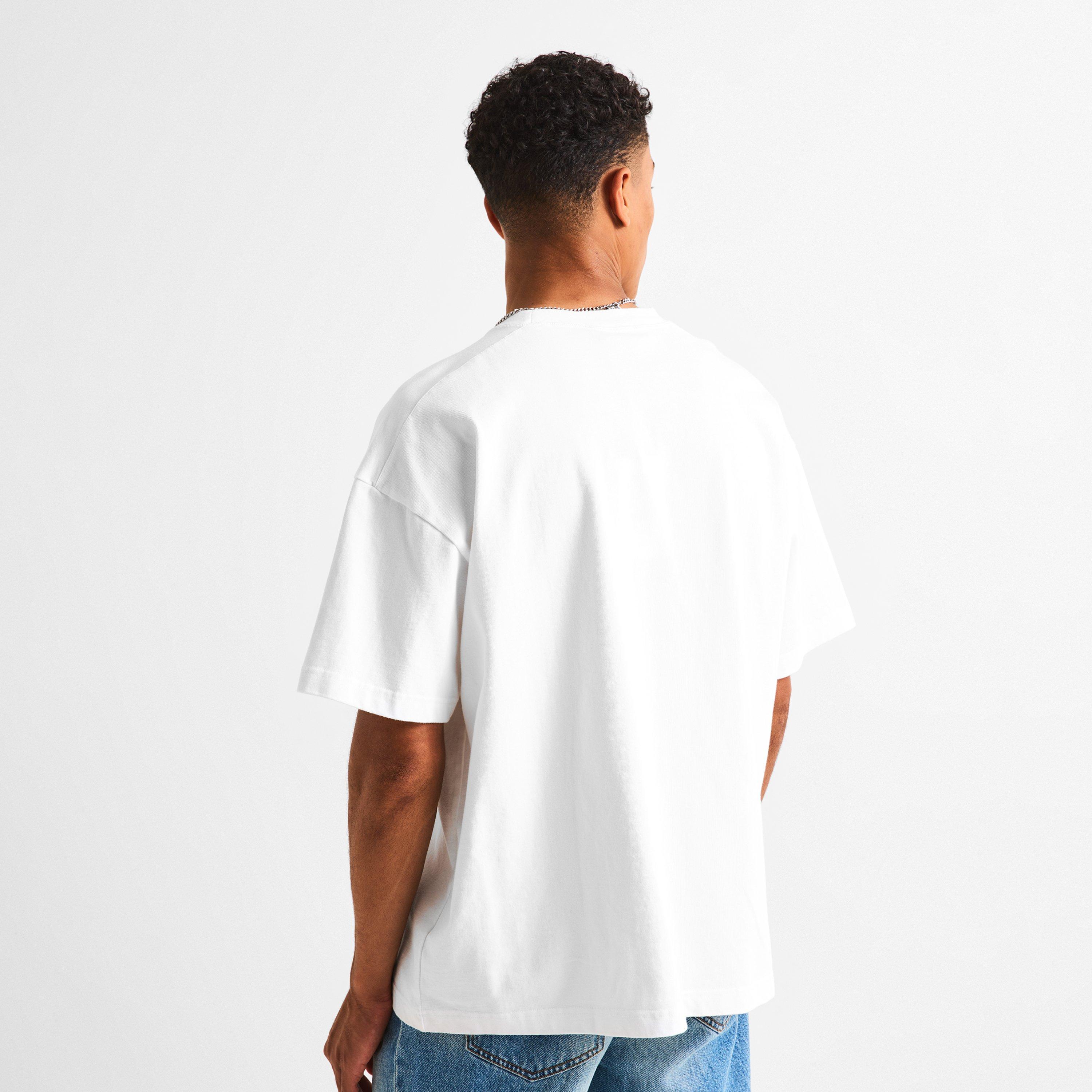 White/Green - Cole Buxton - Men's Bull Dog Tee Oversized T-Shirt - 4