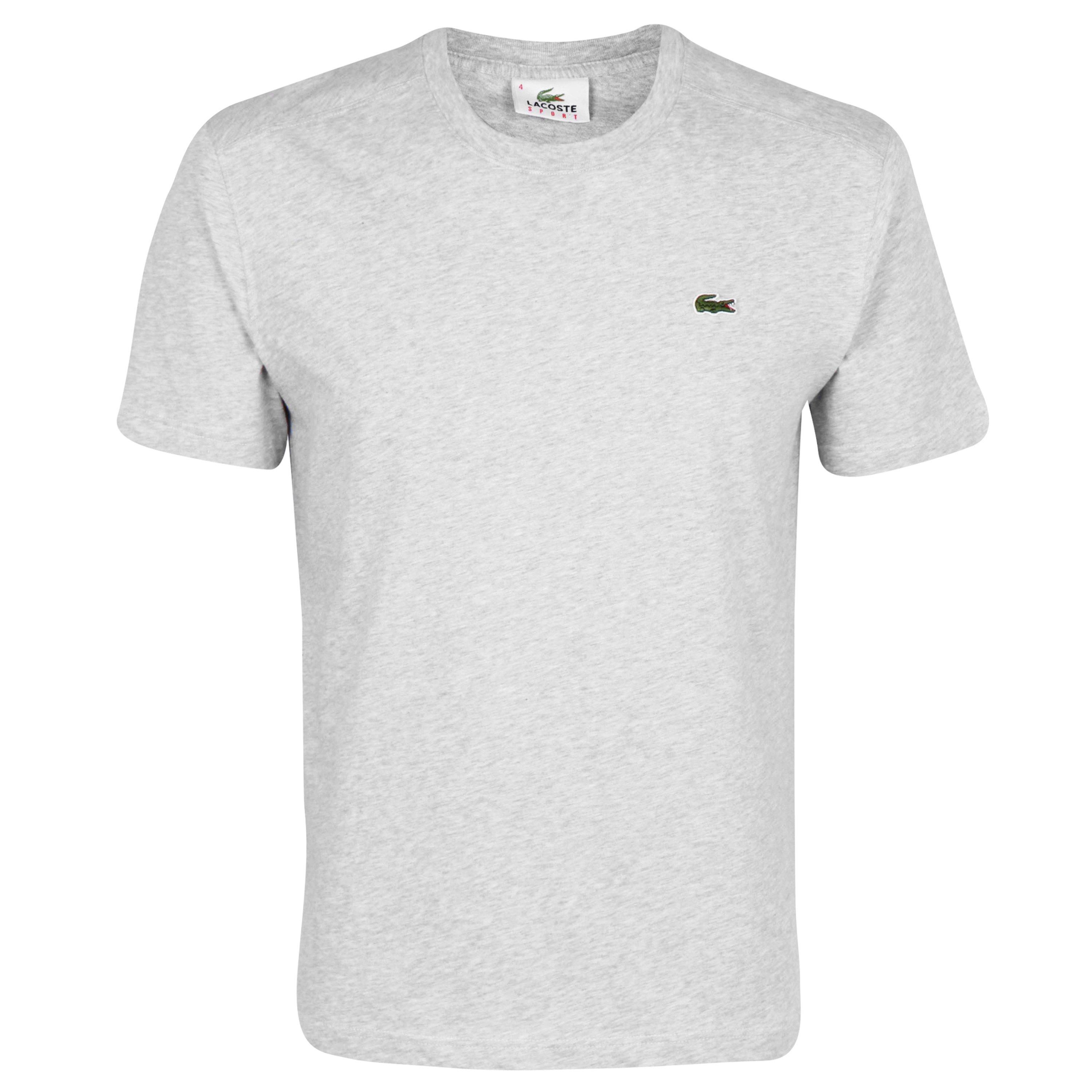 Lacoste Men's Light Grey Cca Embroidered Logo T Shirt - 6XL