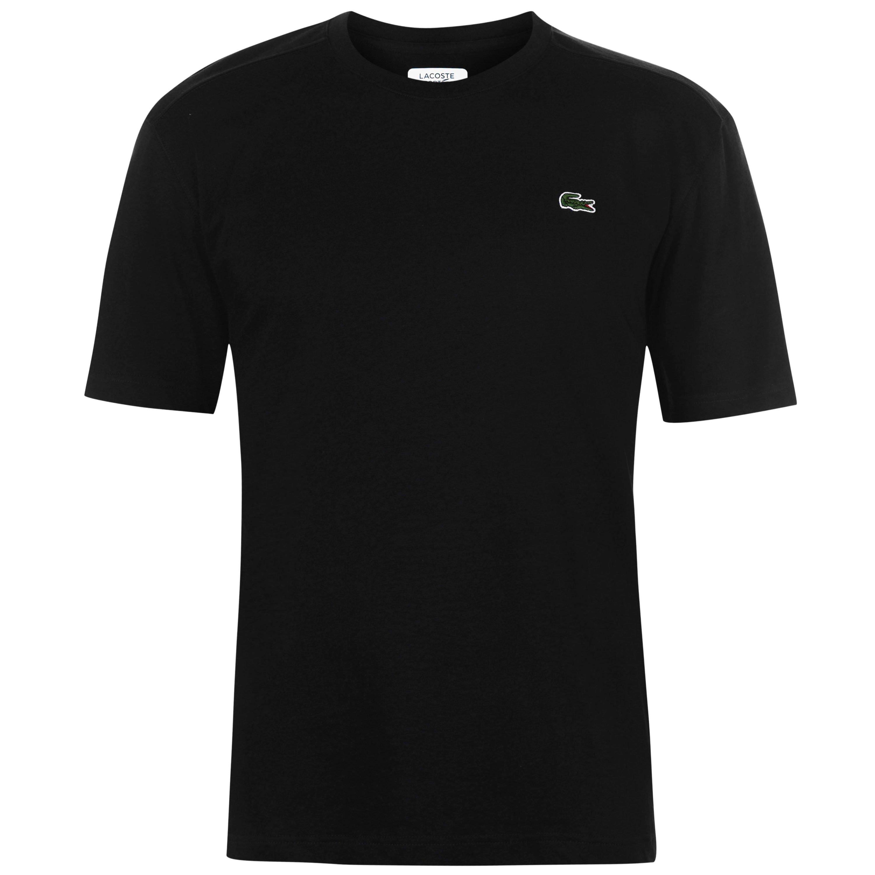 Black t shirt lacoste hotsell