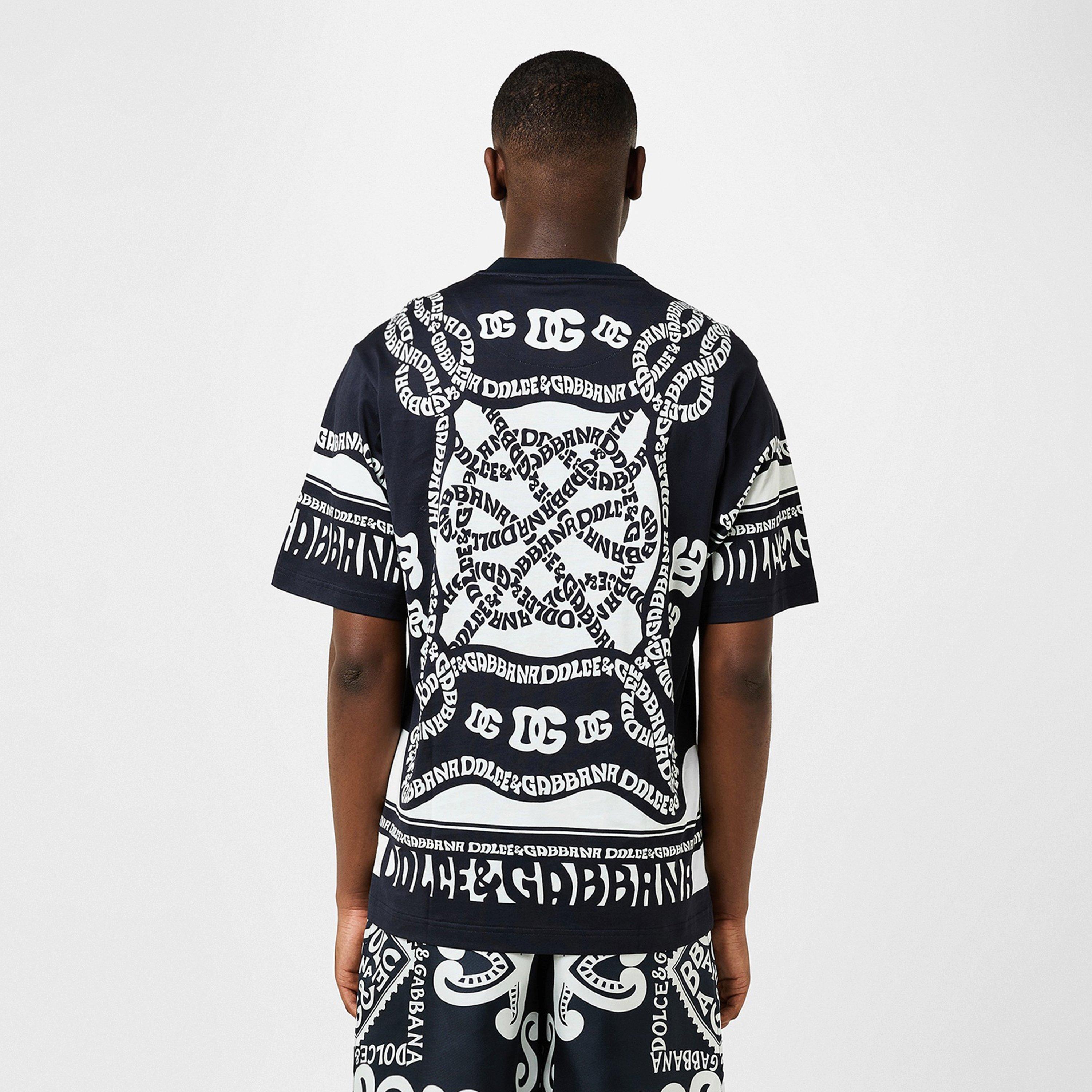 Dolce and Gabbana | Marina Print T-Shirt | Regular Fit T