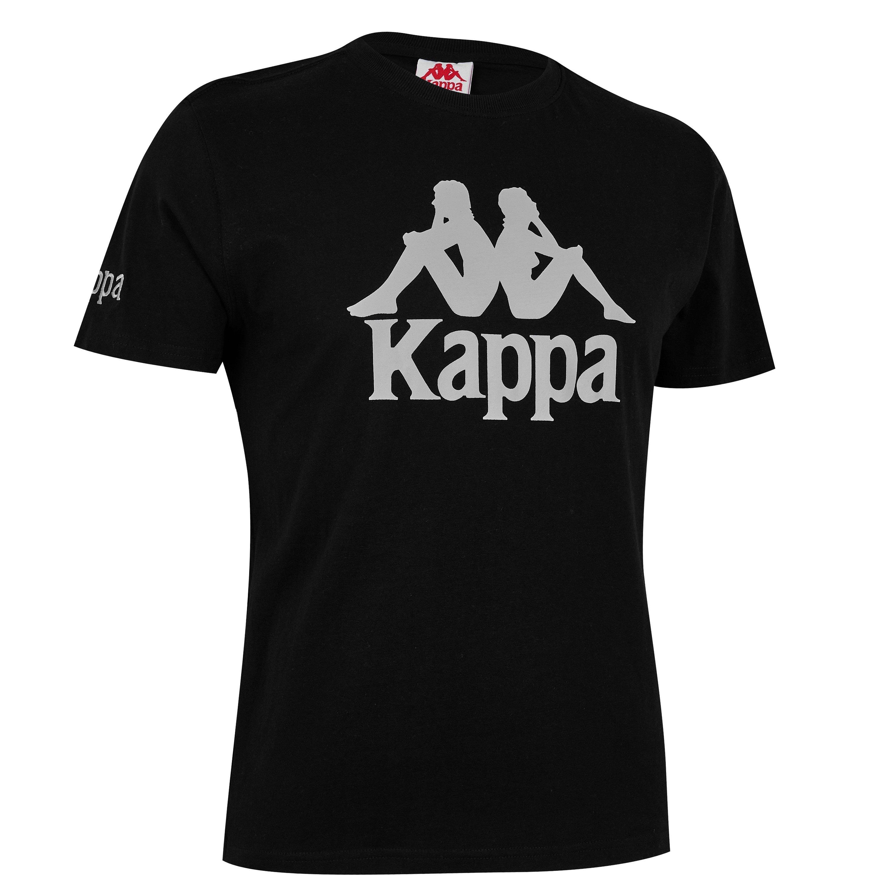 Black 005 - Kappa - Authentic Logo T Shirt Mens - 7