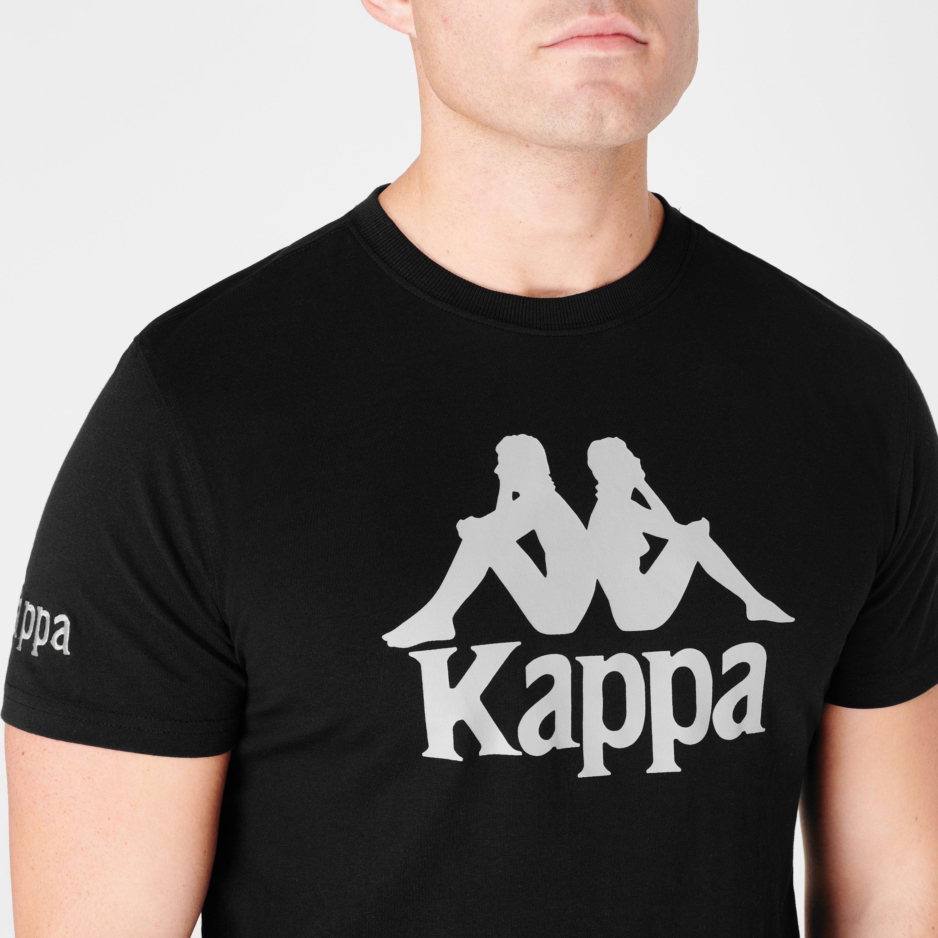 Kappa Authentic Caspar T-Shirt Unisex - Girocollo 100% Cotone - Vestibilità Regolare