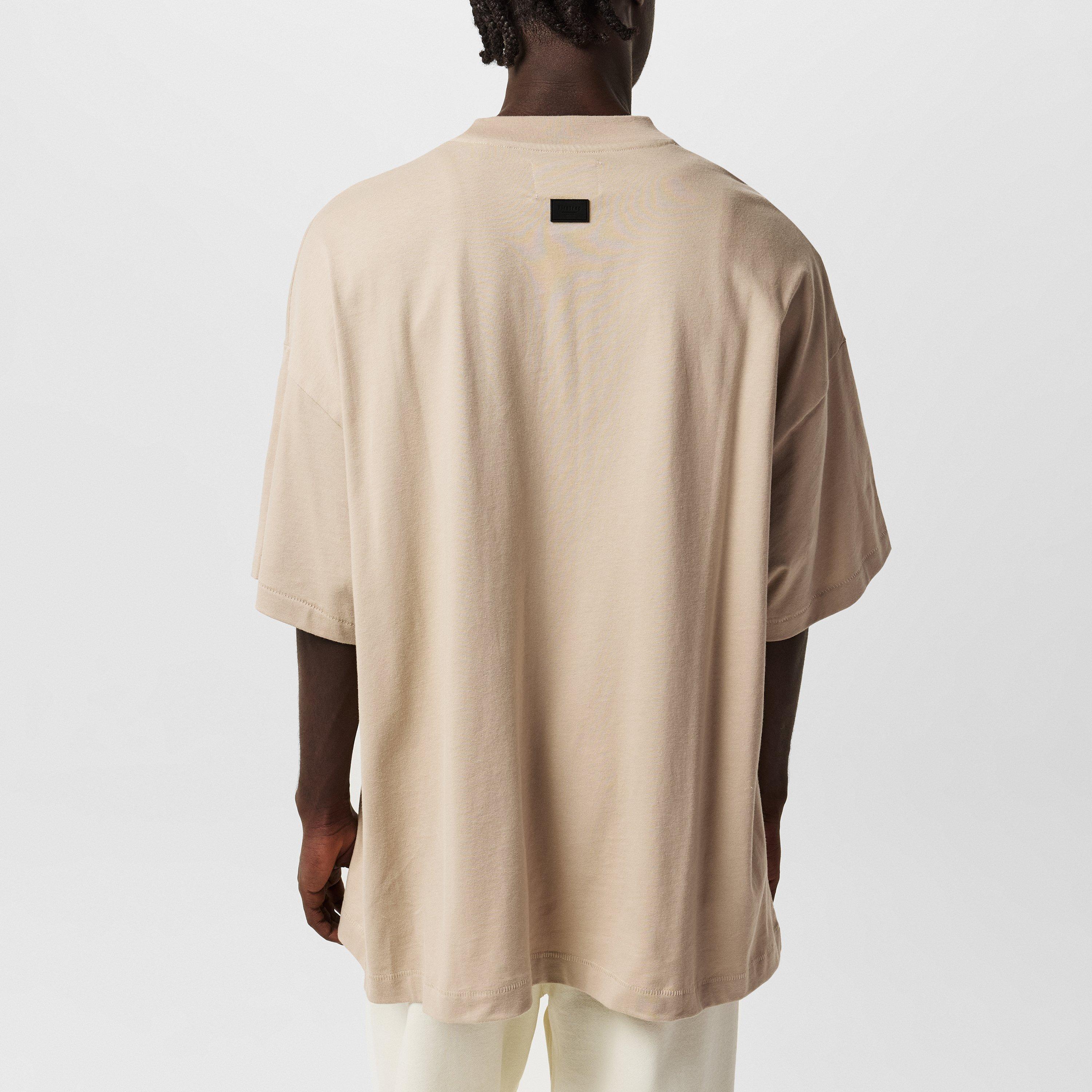 Beige - Firetrap - Tonal Regular Fit T-Shirt - 4