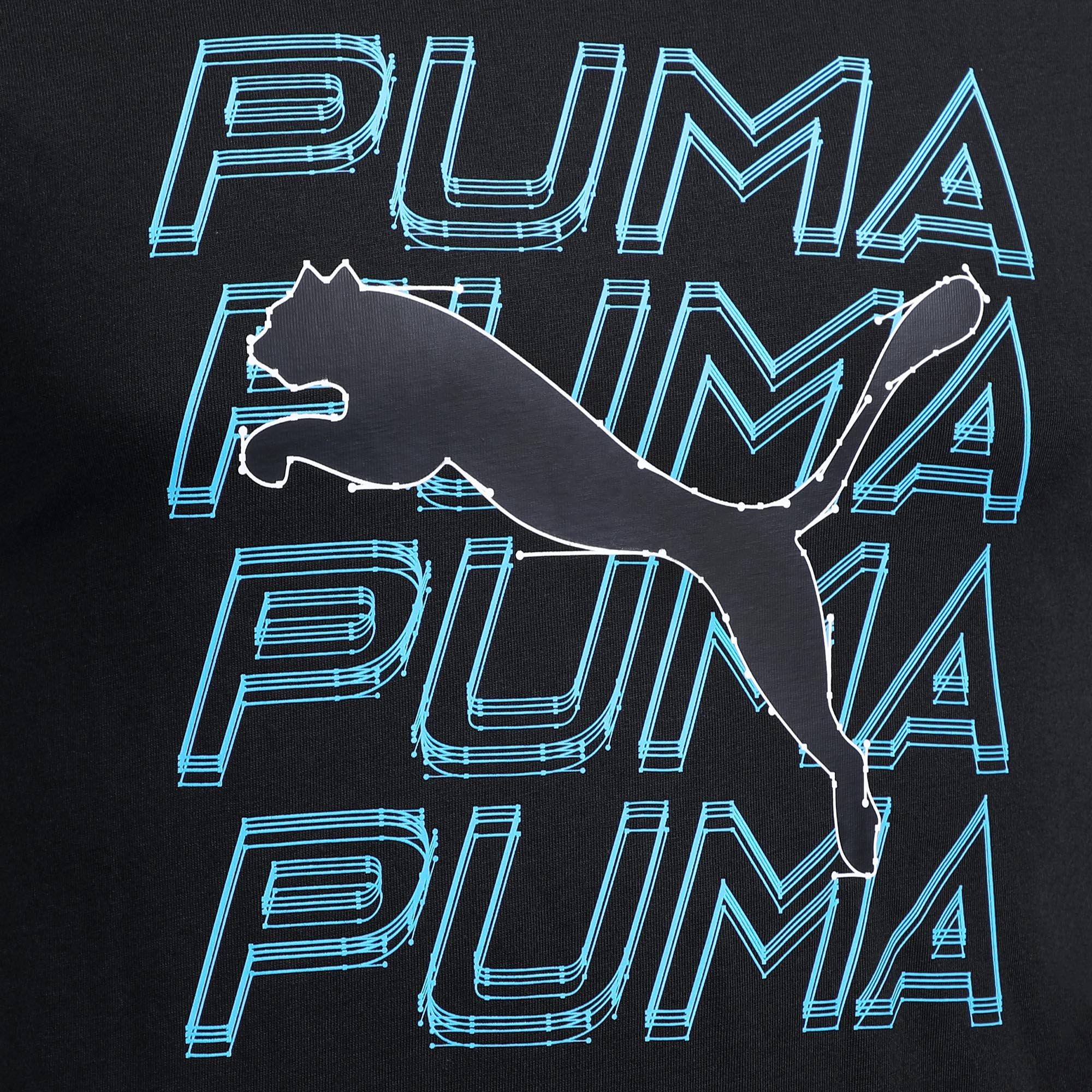 Puma Black - Puma - Graphic Print Slim Fit T-Shirt Mens - 2