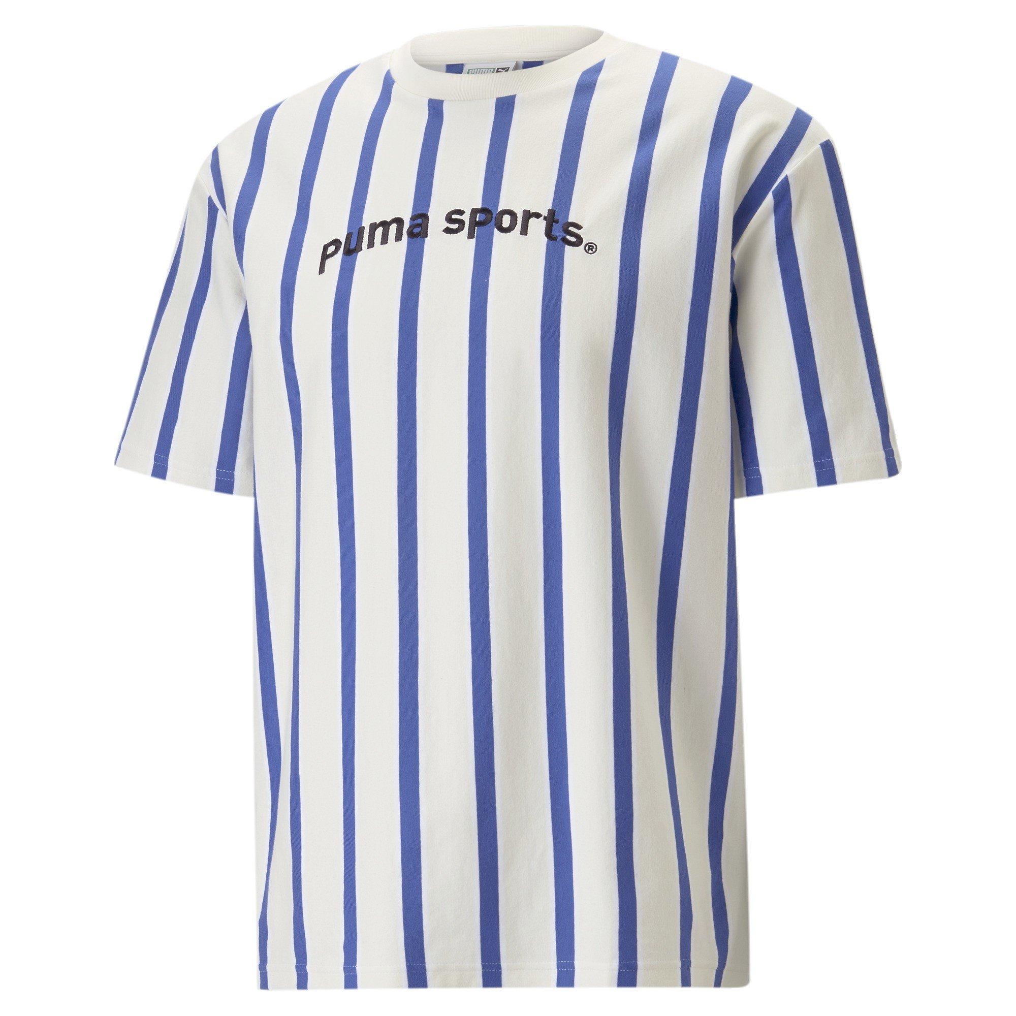 Puma TEAM Striped Mens T Shirt Regular Fit TShirts Sports Direct MY
