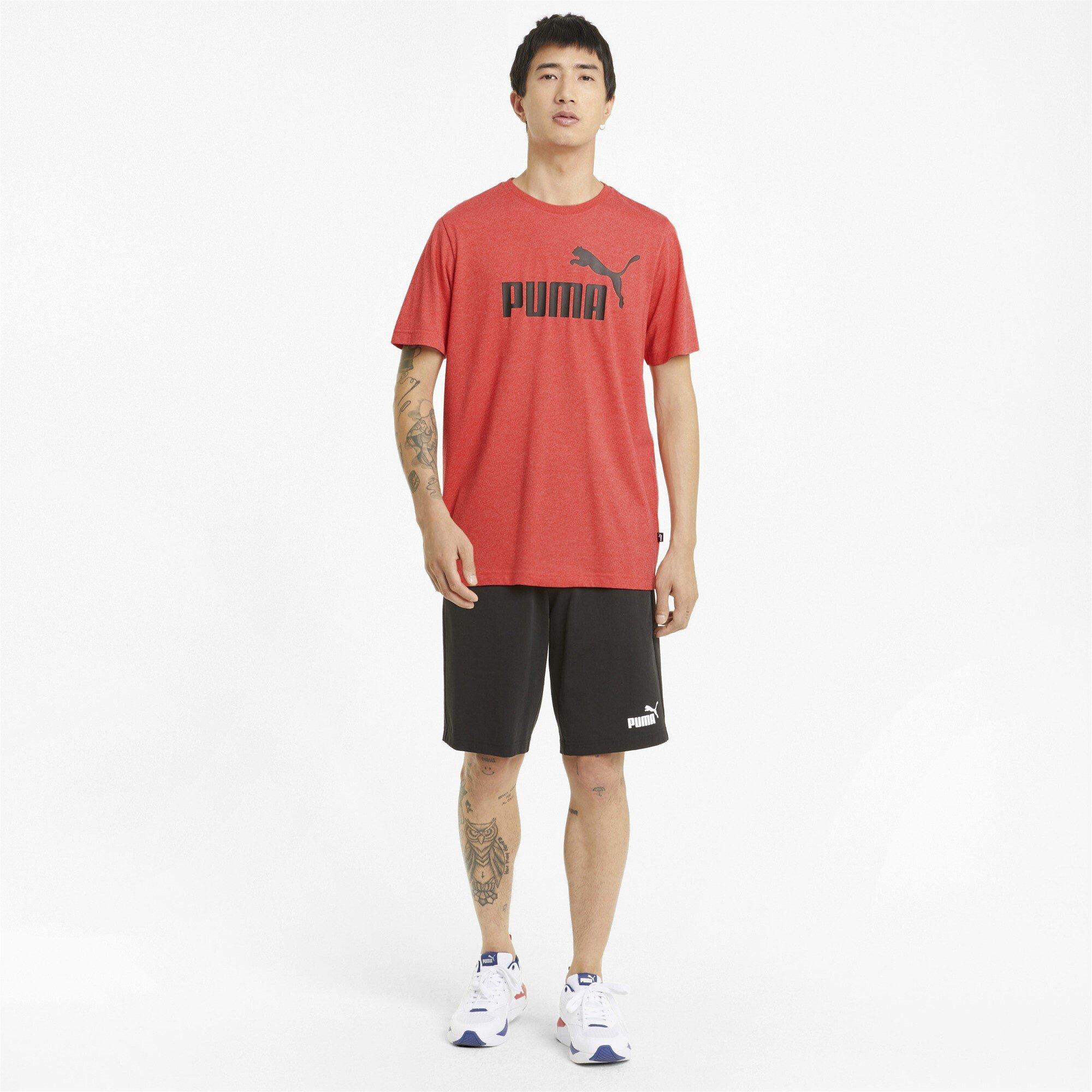High Risk Red - Puma - Essentials Heather Mens T Shirt - 4