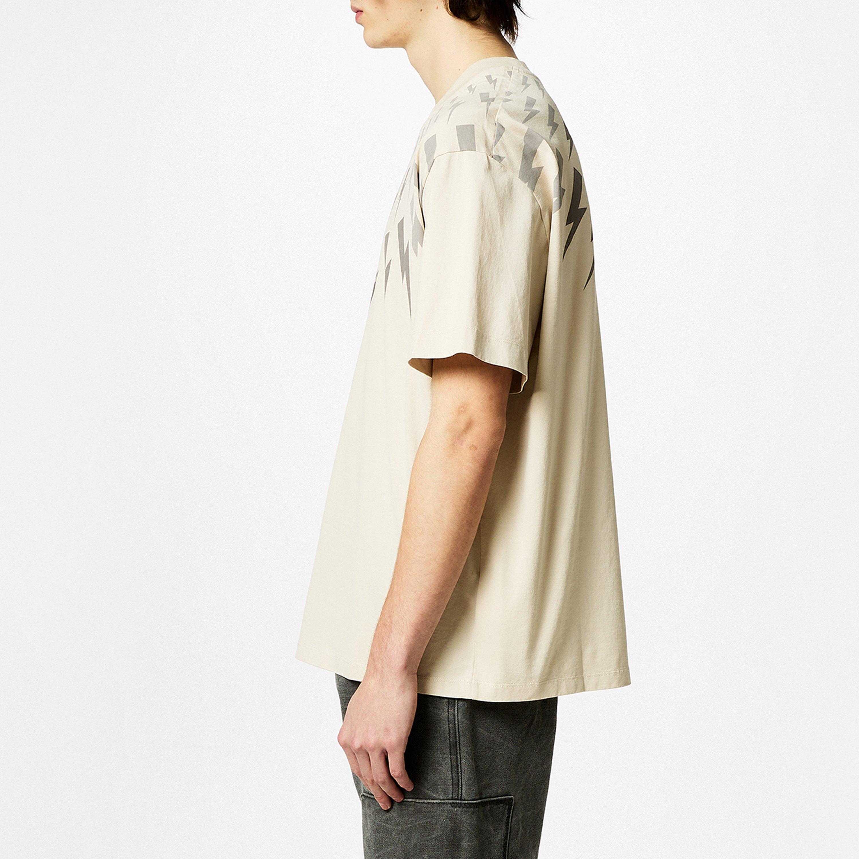 Neil Barrett | Thunderbolt Print Cotton T-Shirt | Regular