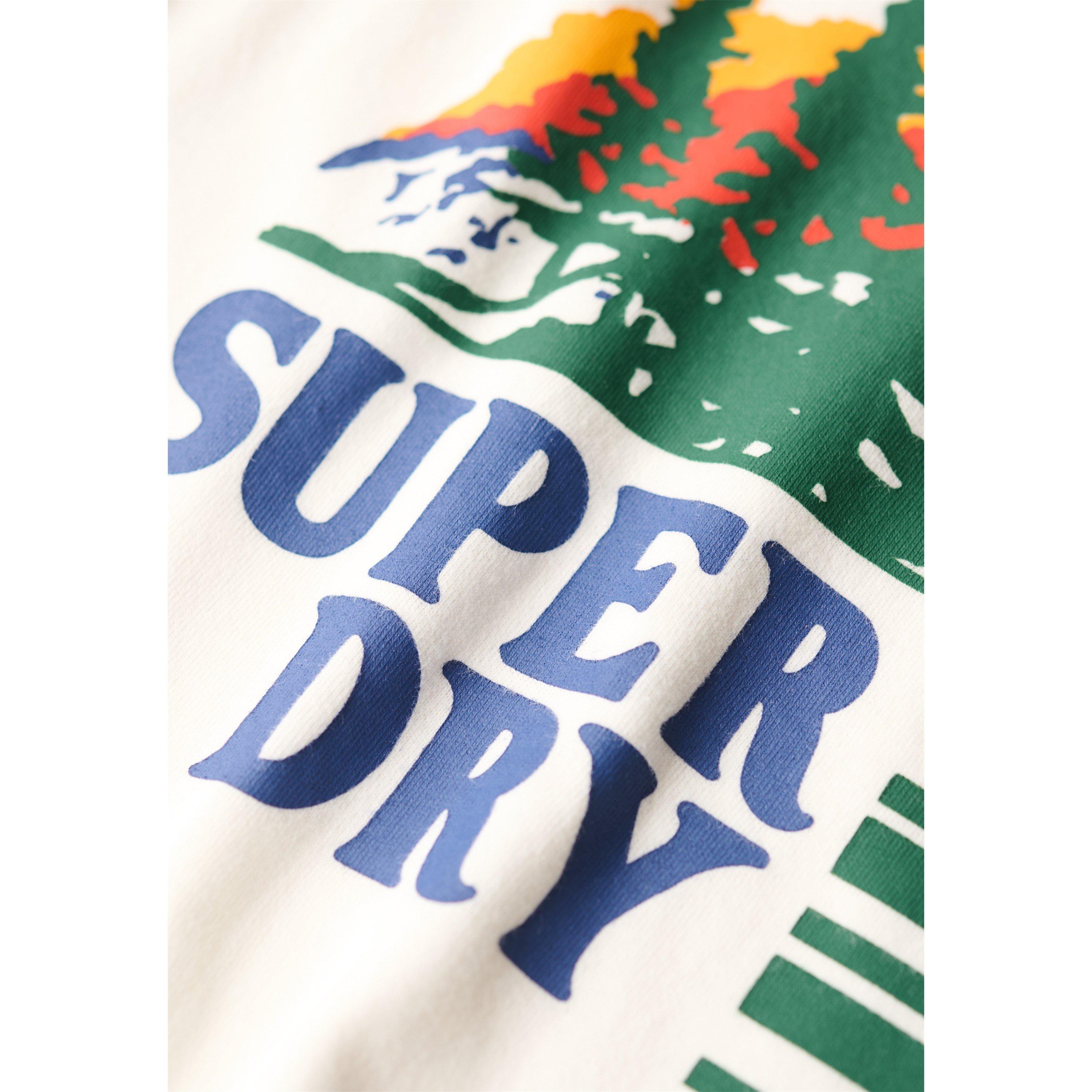 Wintr White - Superdry - Men's Outdoor Graphic Stripe Regular Fit T-Shirt - 2