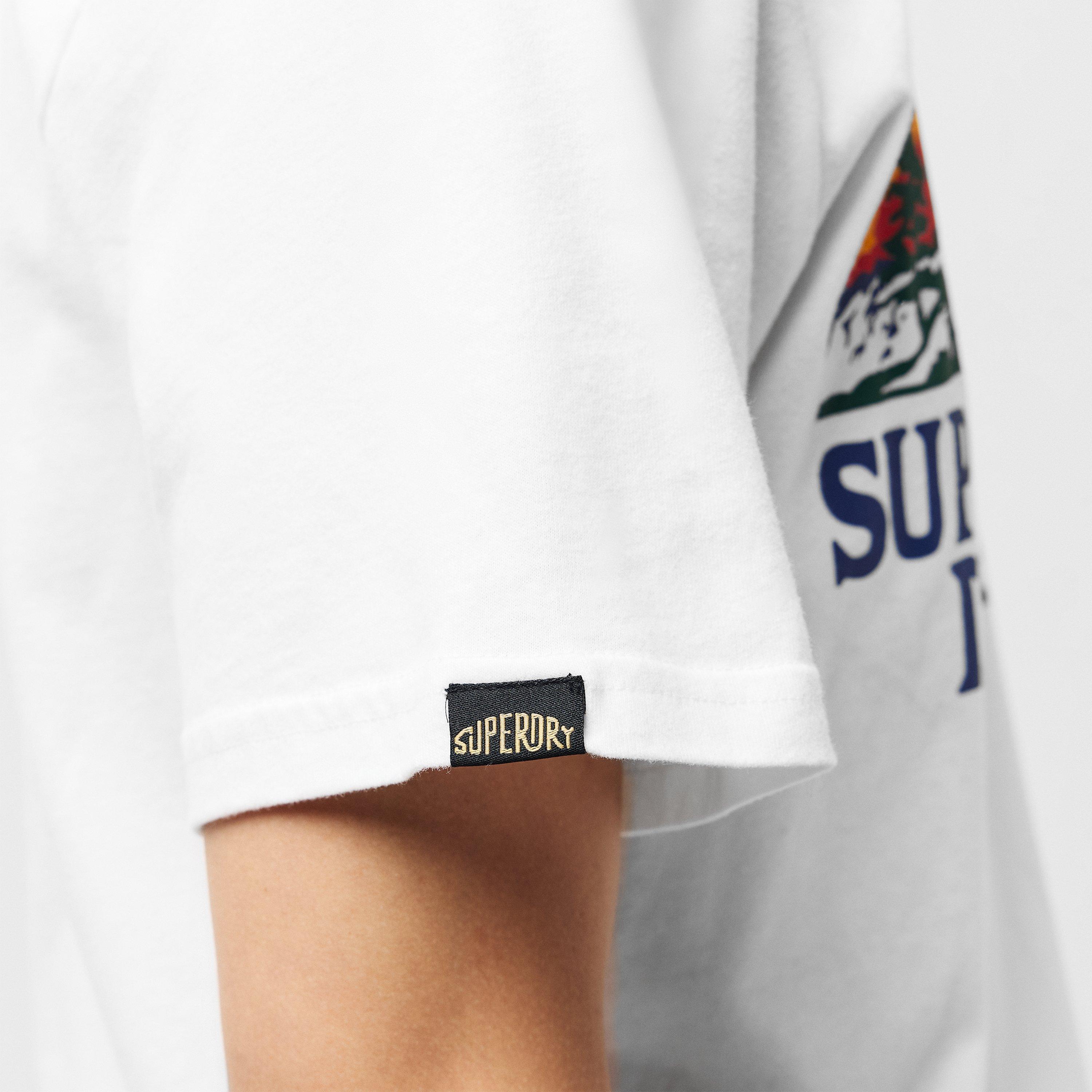 Wintr White - Superdry - Men's Outdoor Graphic Stripe Regular Fit T-Shirt - 5