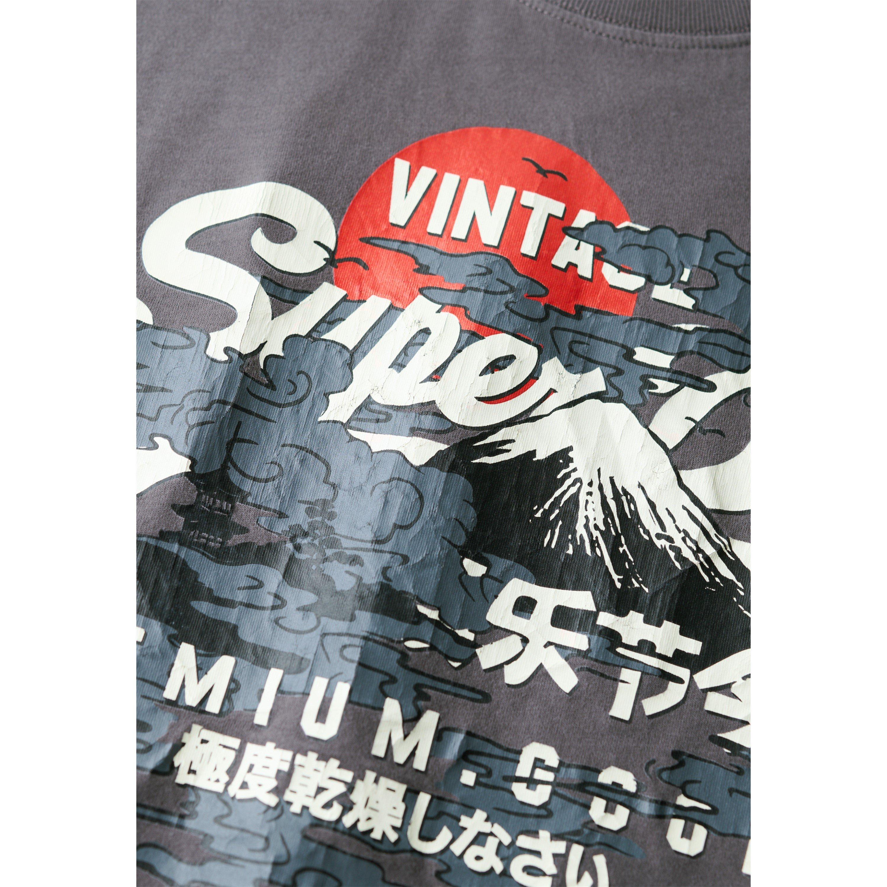 Sivo - Superdry - Men's Tokyo Graphic Regular Fit T-Shirt - 2