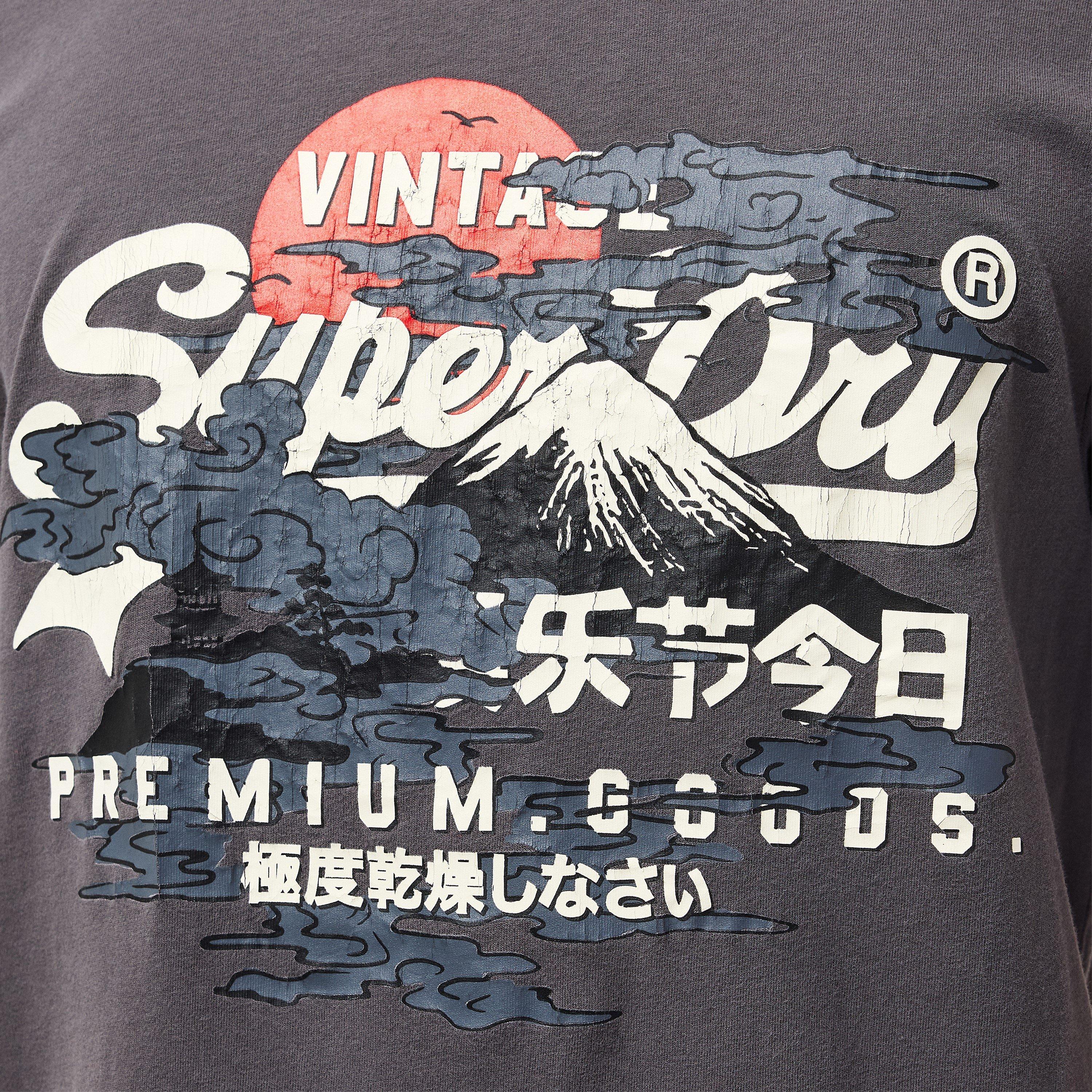 Sivo - Superdry - Men's Tokyo Graphic Regular Fit T-Shirt - 5