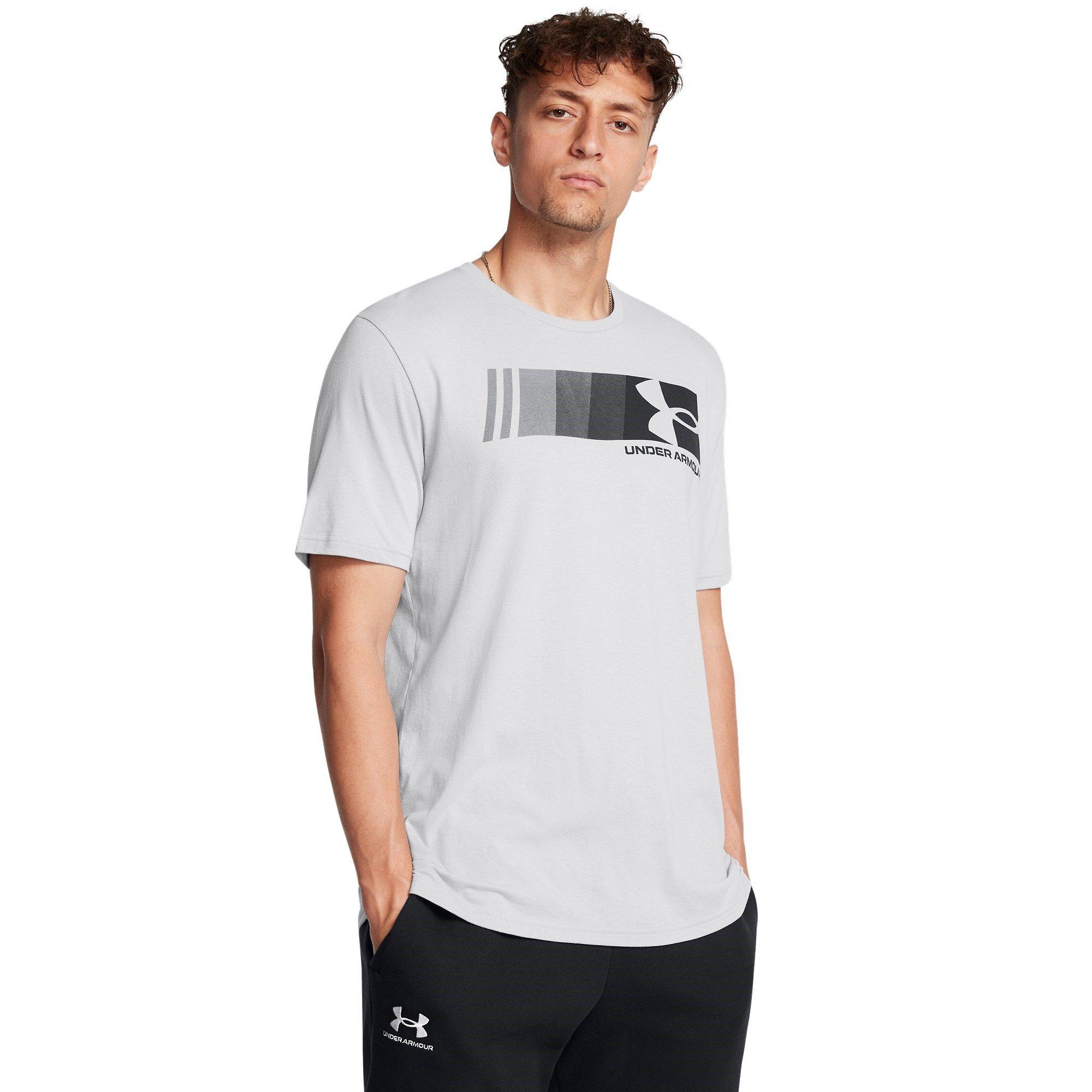 Mod Gray/Black - Under Armour - Fast Left Chest T-Shirt Mens - 2