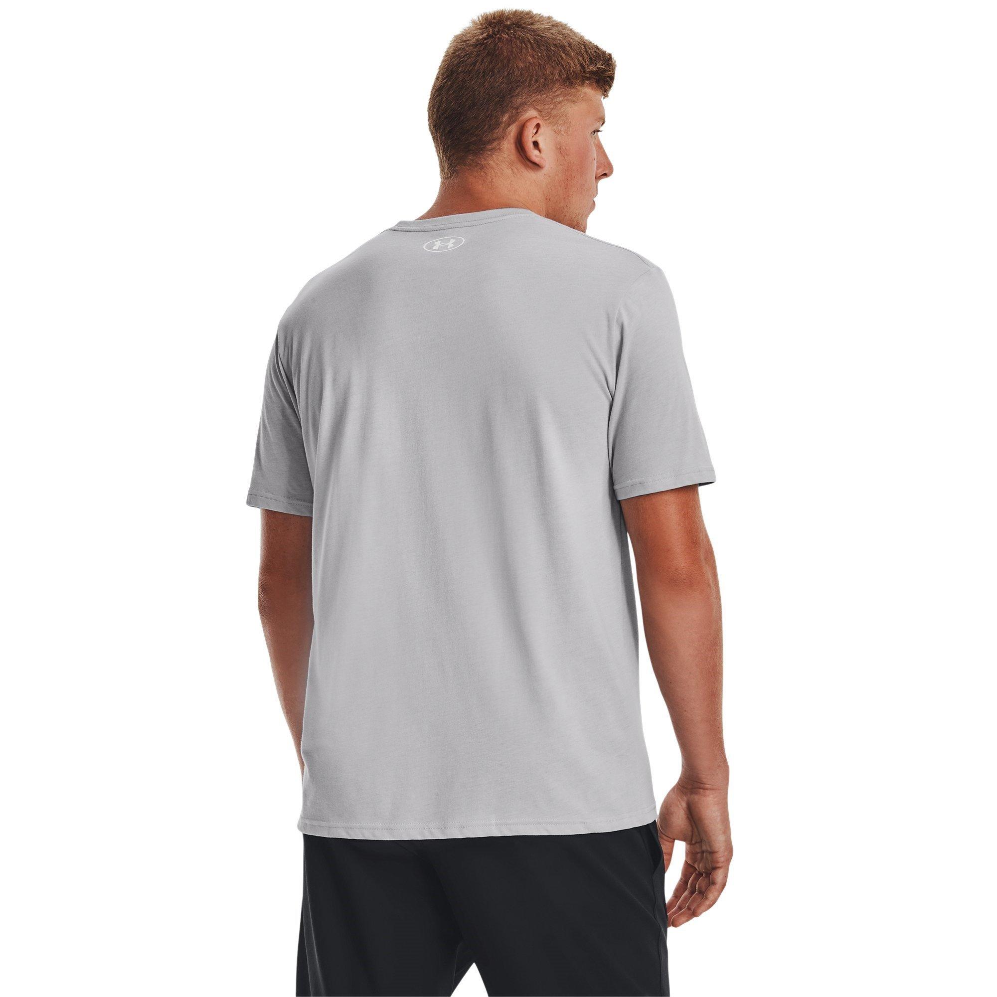 Mod Gray/White - Under Armour - Fast Left Chest T-Shirt Mens - 3