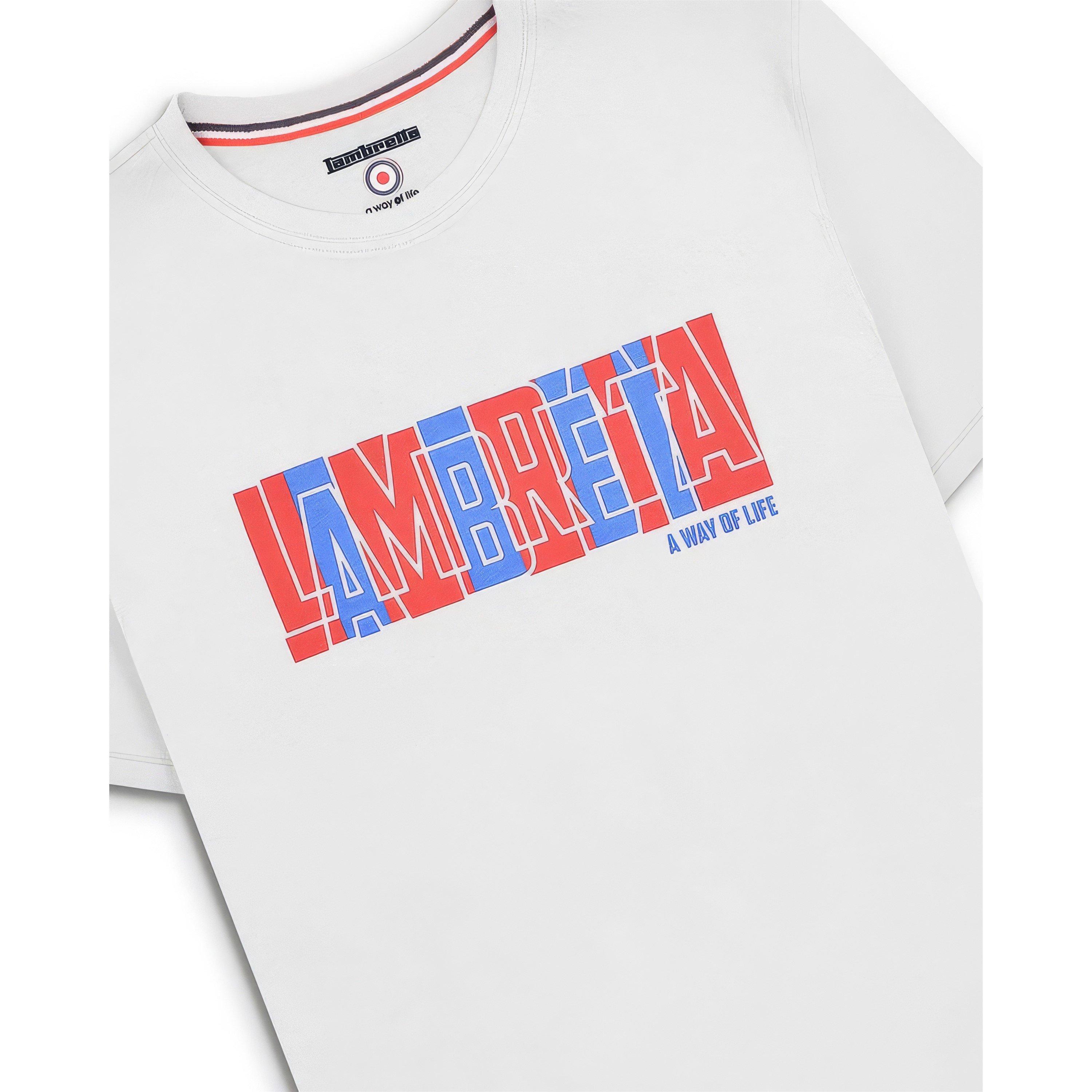 Branco - Lambretta - Regular Fit T-Shirt - 2