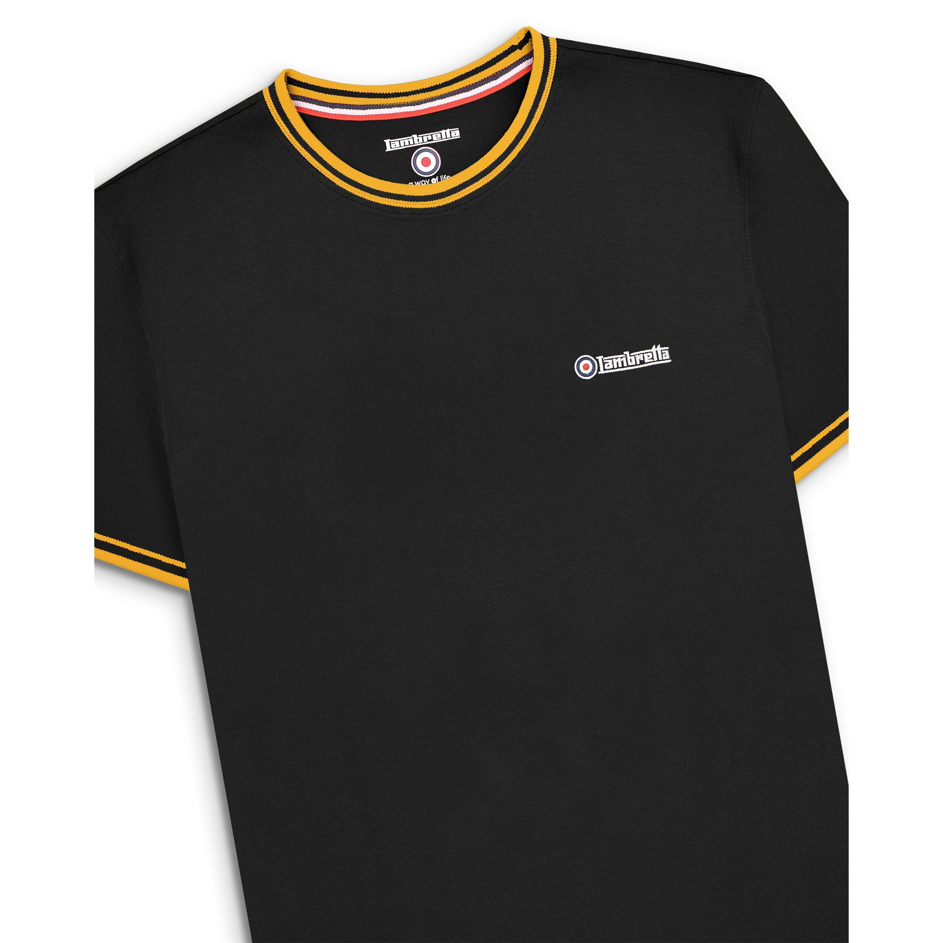 Negro - Lambretta - Twin Tip Pique T-Shirt - 3