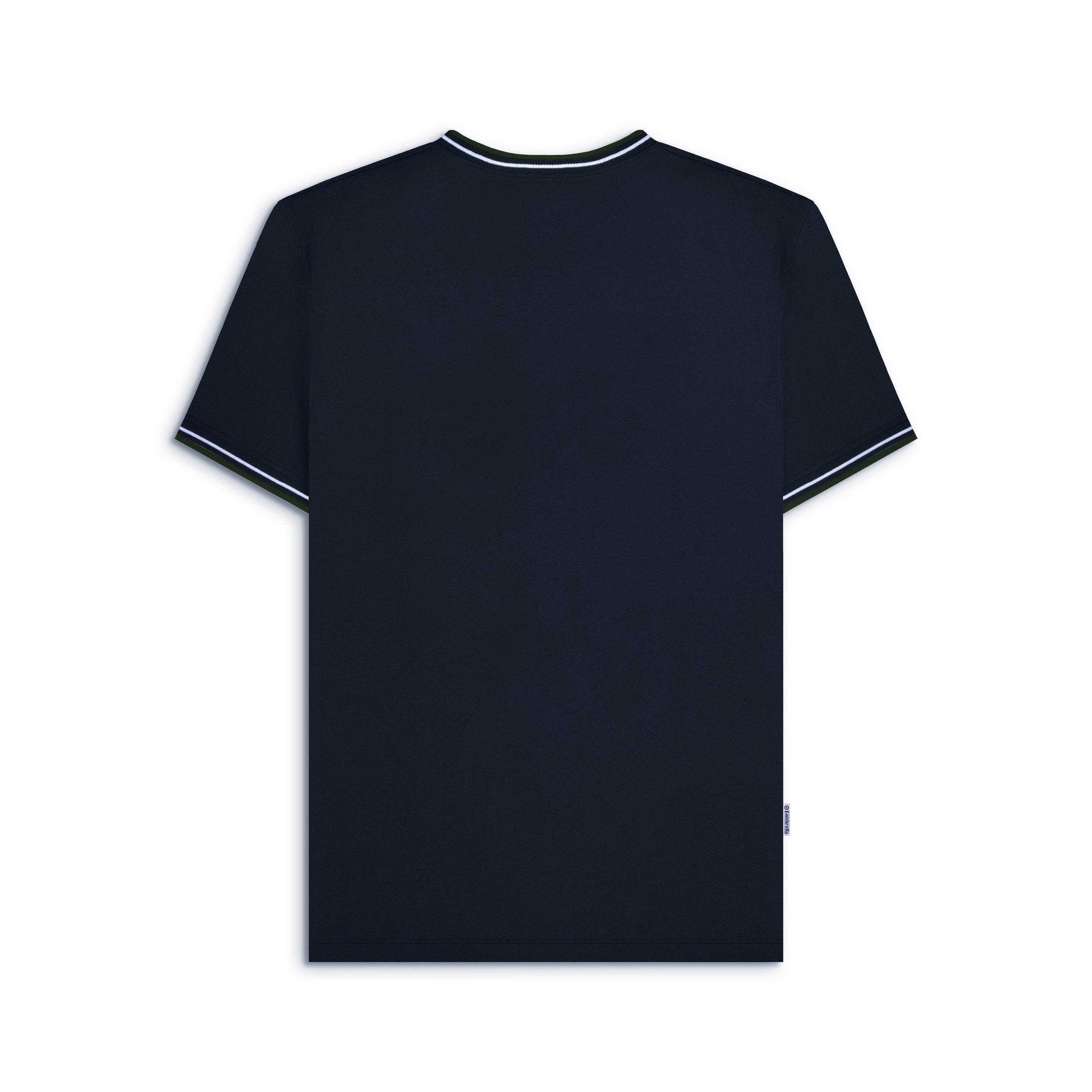 Marine/Hvid/Grøn - Lambretta - Men's Twin Tip Pique T-Shirt - 2