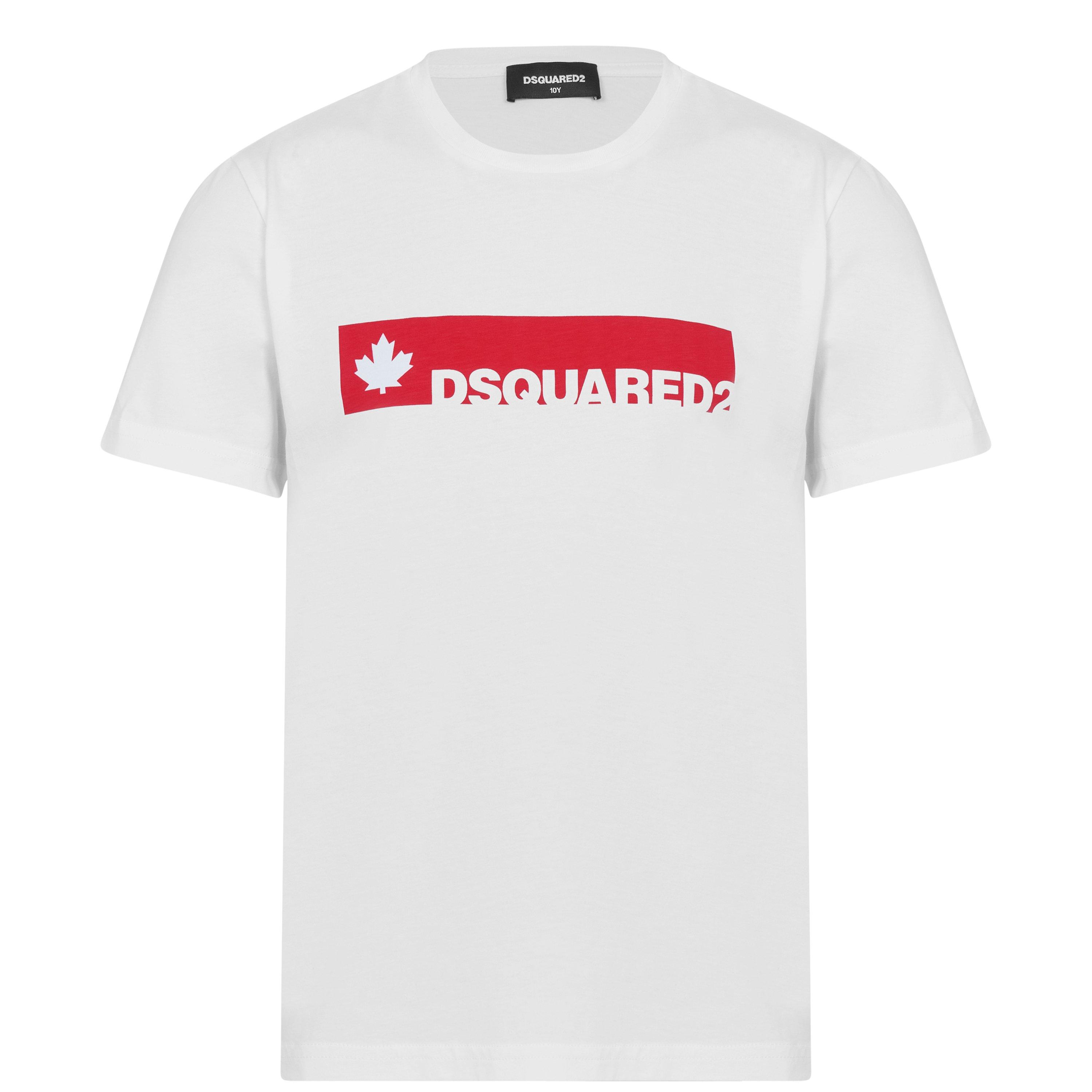 T-shirt Dsquared2 Imprimé 'And I Care' - Rouge Clair Faded, Taille M - Neuf Avec étiquettes