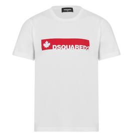 DSquared2 Boys Maple Leaf Short Sleeve T Shirt