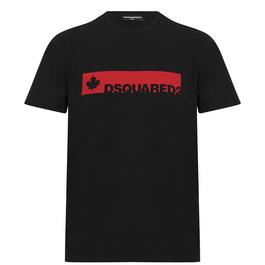 DSquared2 Boys Maple Leaf Short Sleeve T Shirt