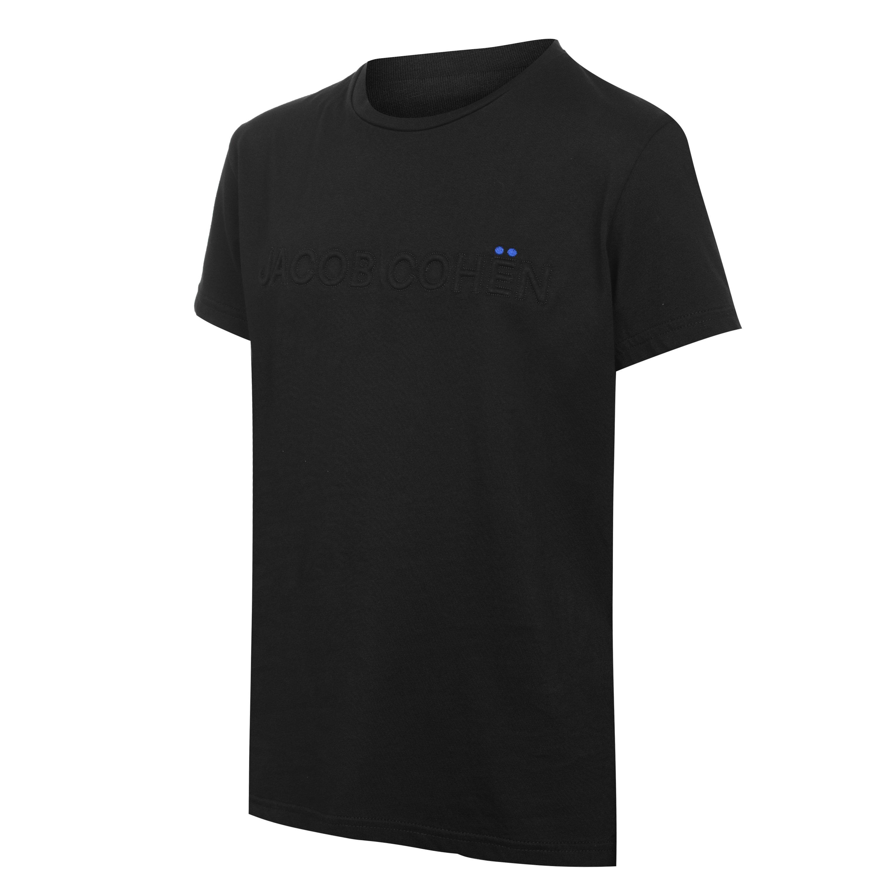 Black 990 - Jacob Cohen - Junior Boys Basic Logo T Shirt - 3