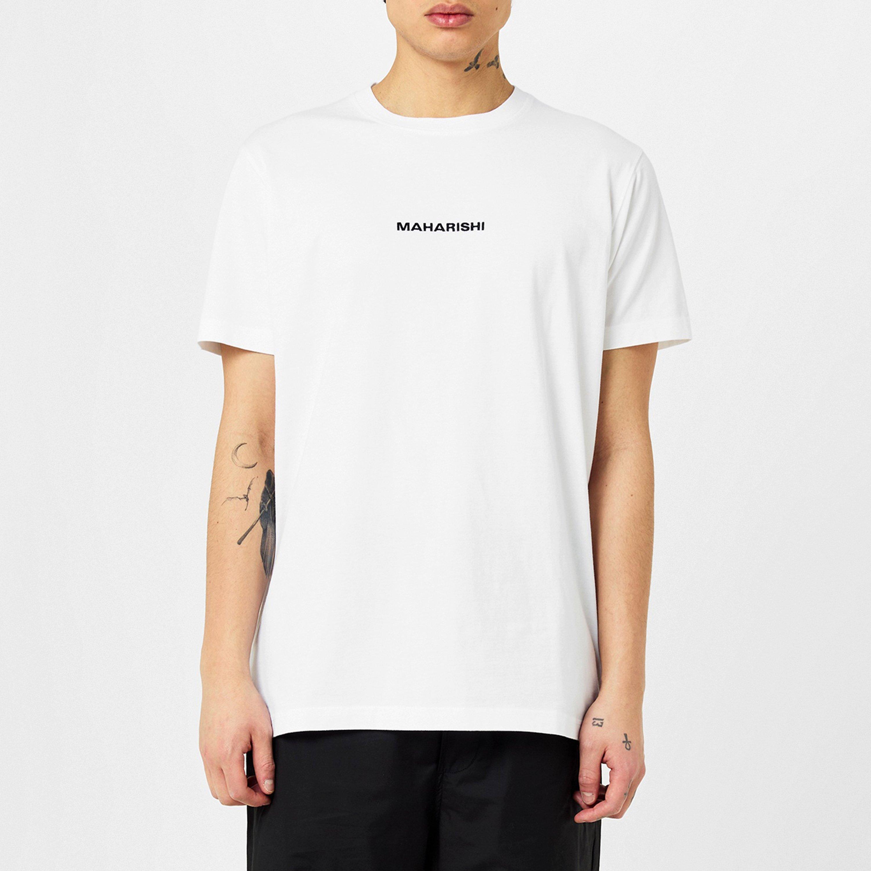 White - Maharishi - Miltype Embroidered T Shirt - 3