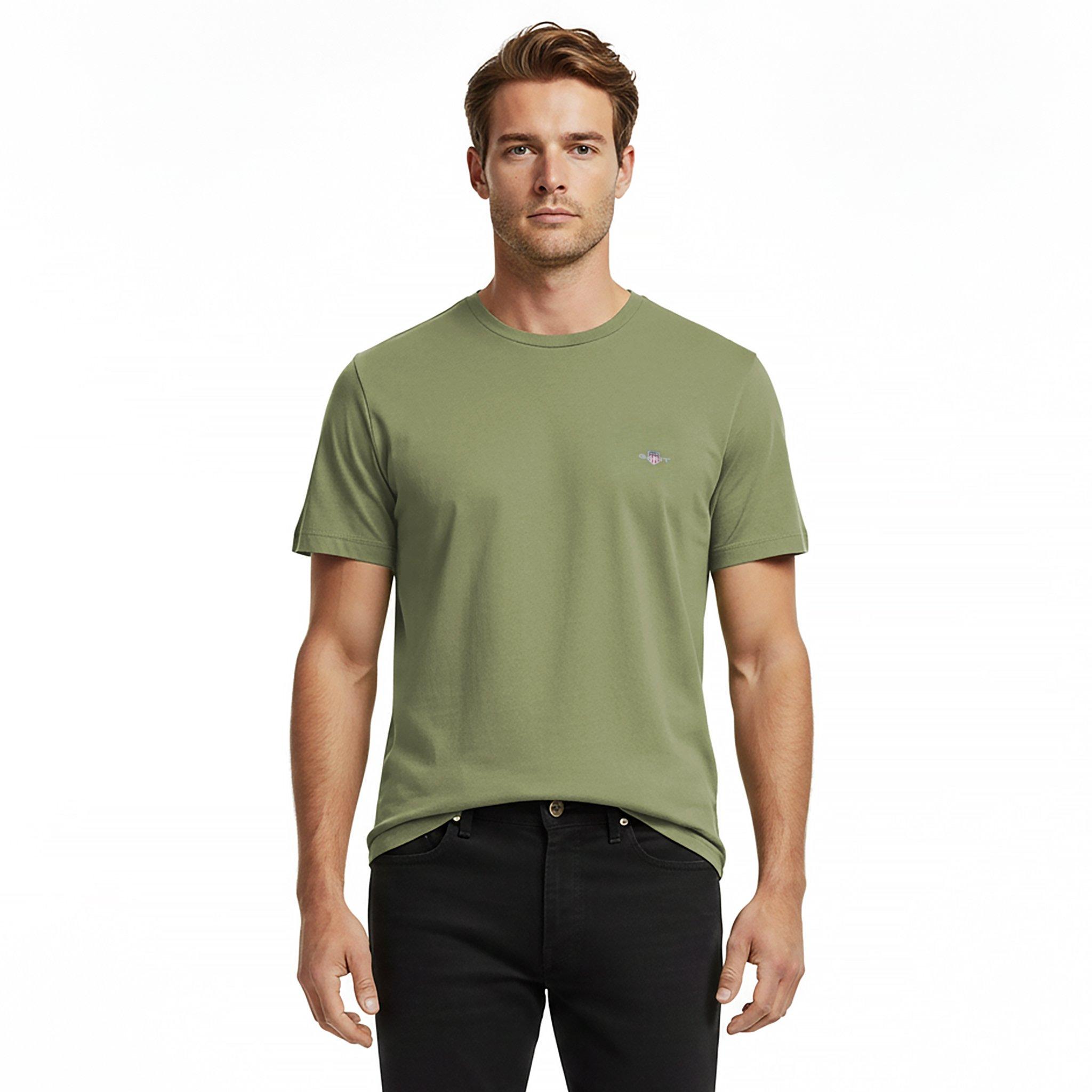 Herb Green 379 - Gant - Regular Fit Shield T-Shirt - 2